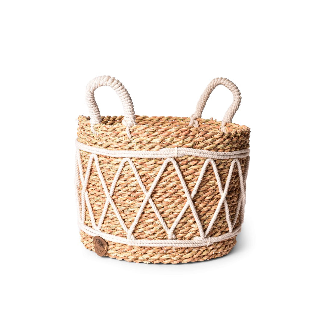 Large Basket With Cotton Rope