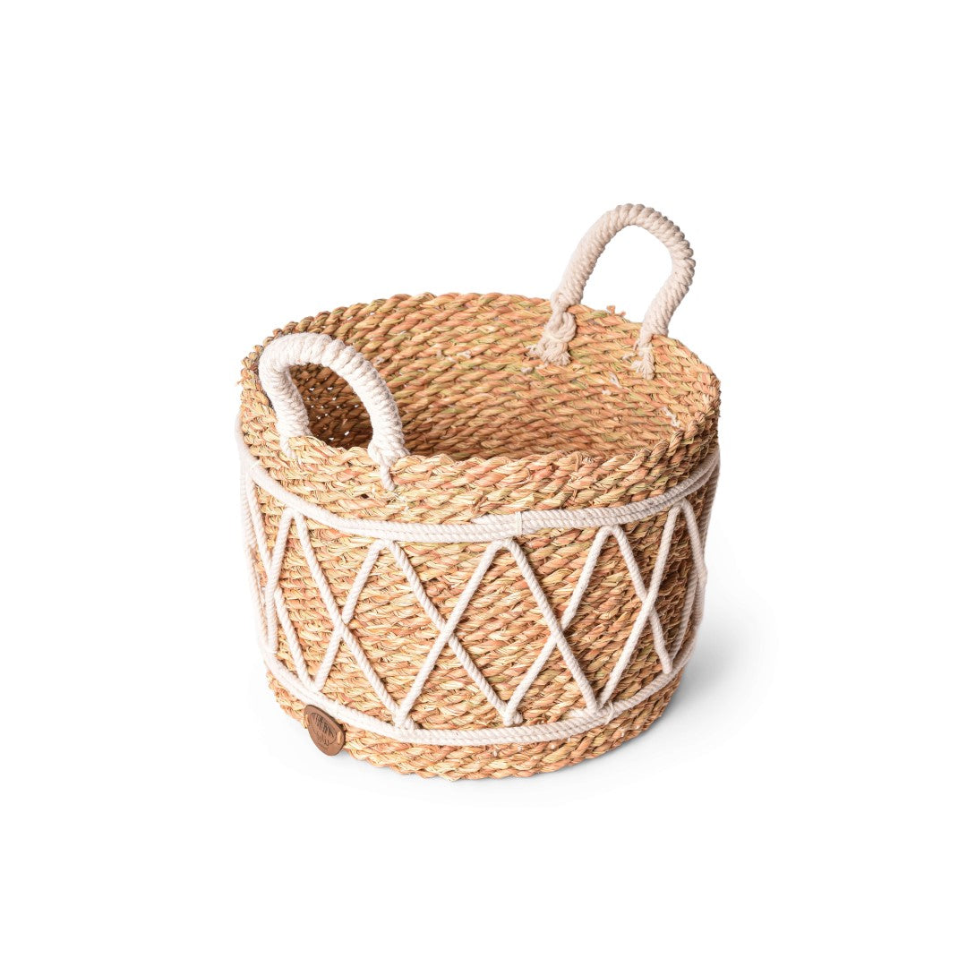 Large Basket With Cotton Rope