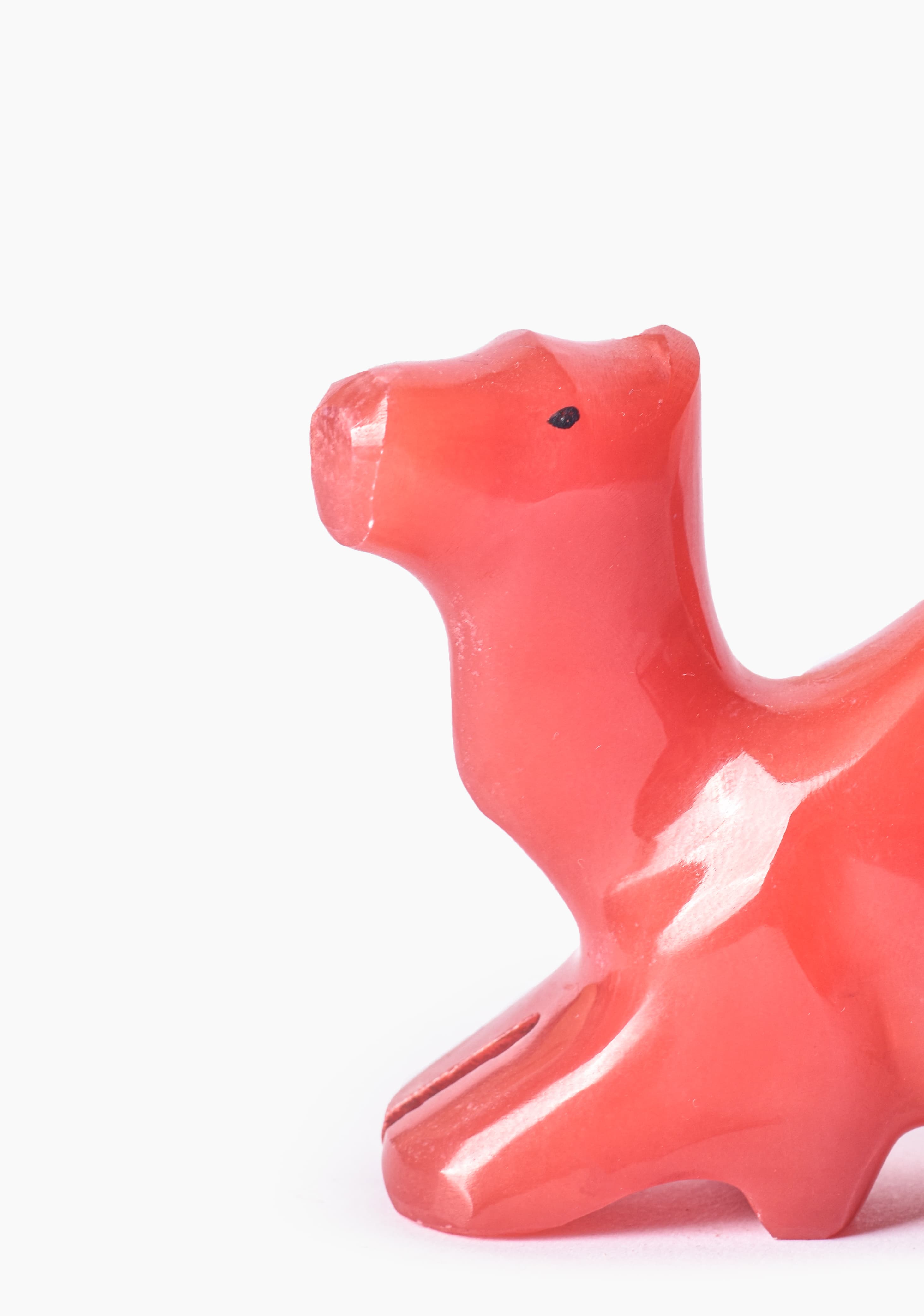 Sitting Camel Colored Alabaster Figurine