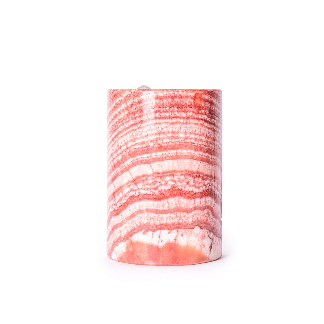 Colored Alabaster Side Lamp