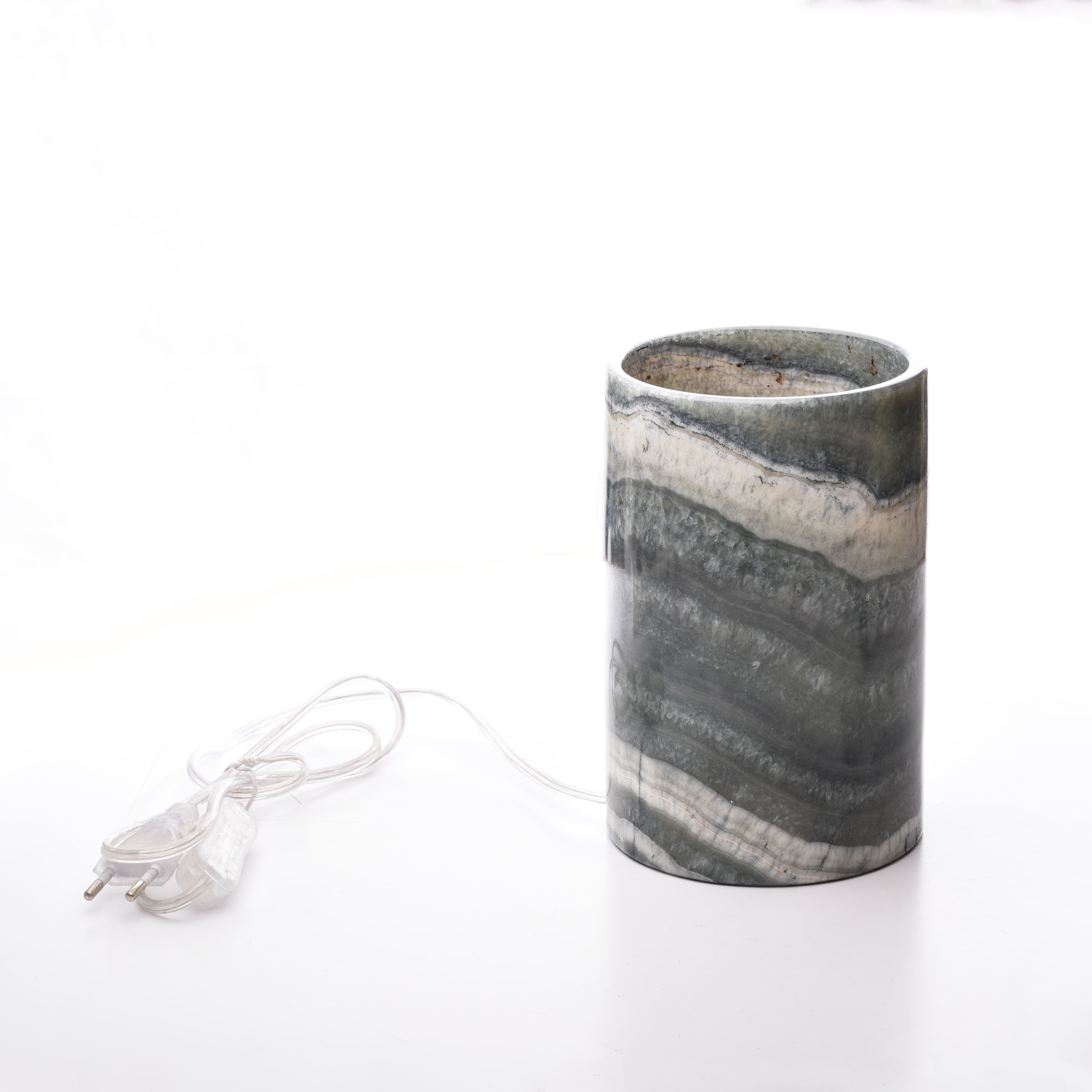 Colored Alabaster Side Lamp