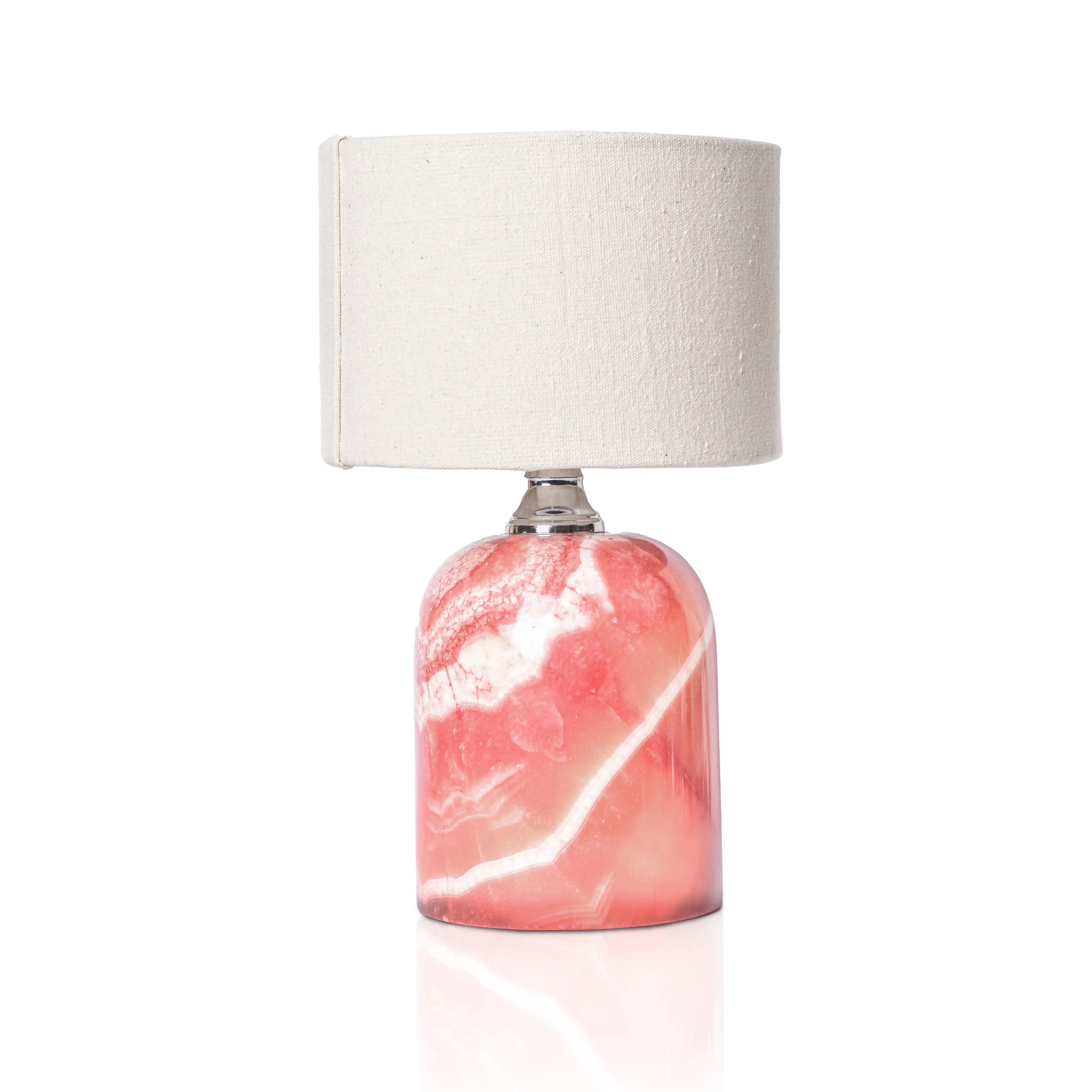 Colored Alabaster Side Lamp