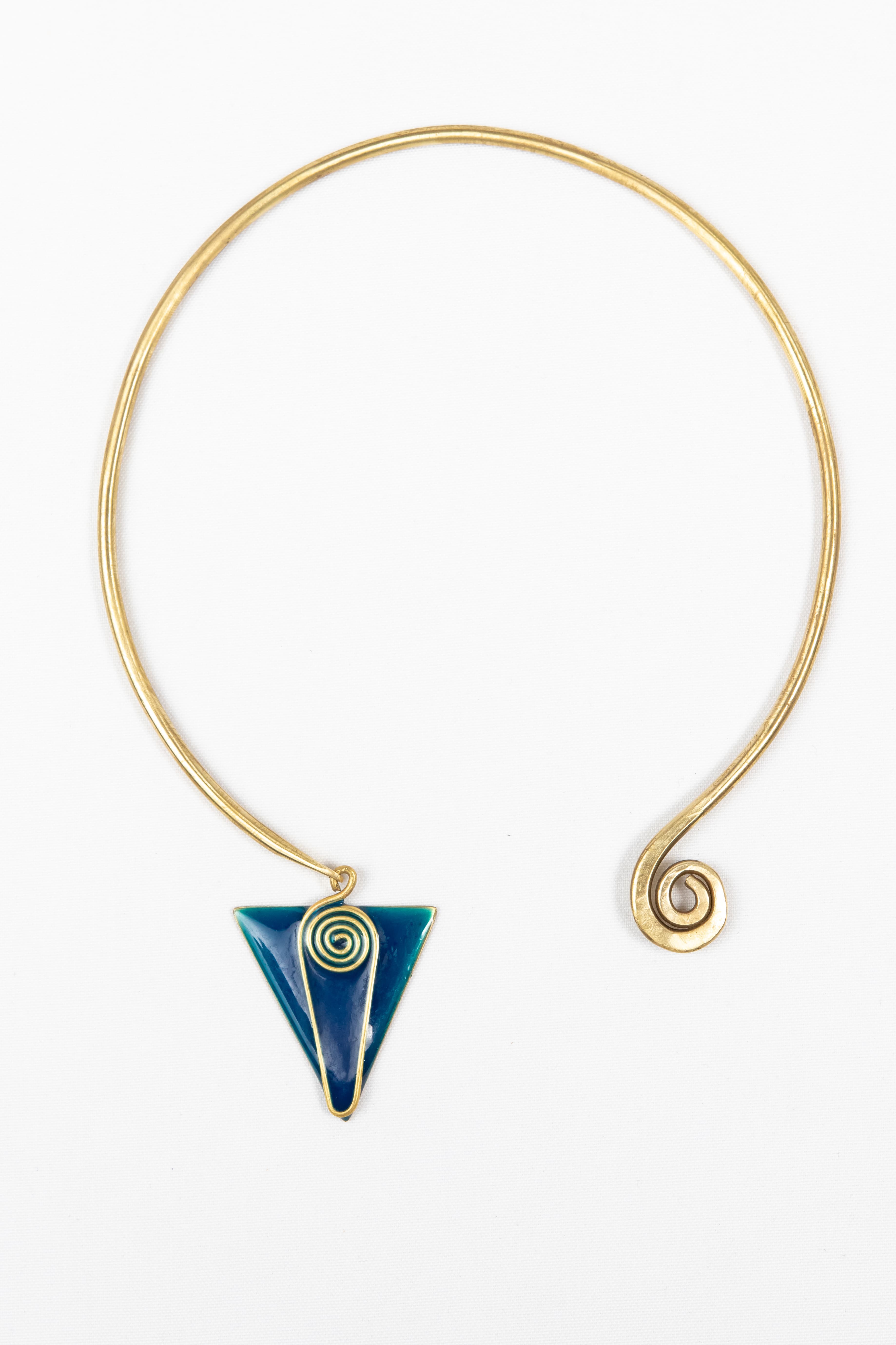Enamel Brass Choker