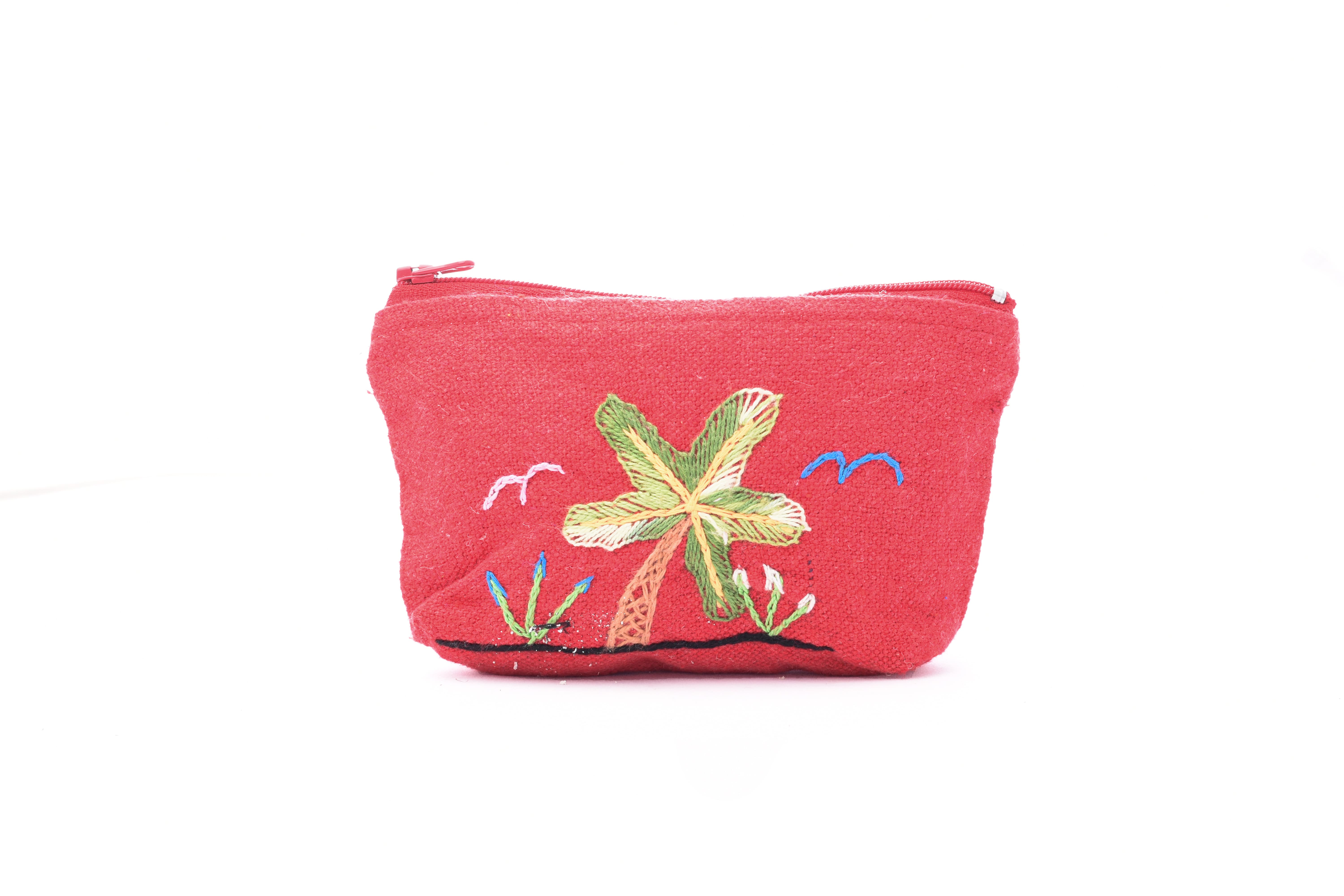 Hand Embroidered Coin Purse