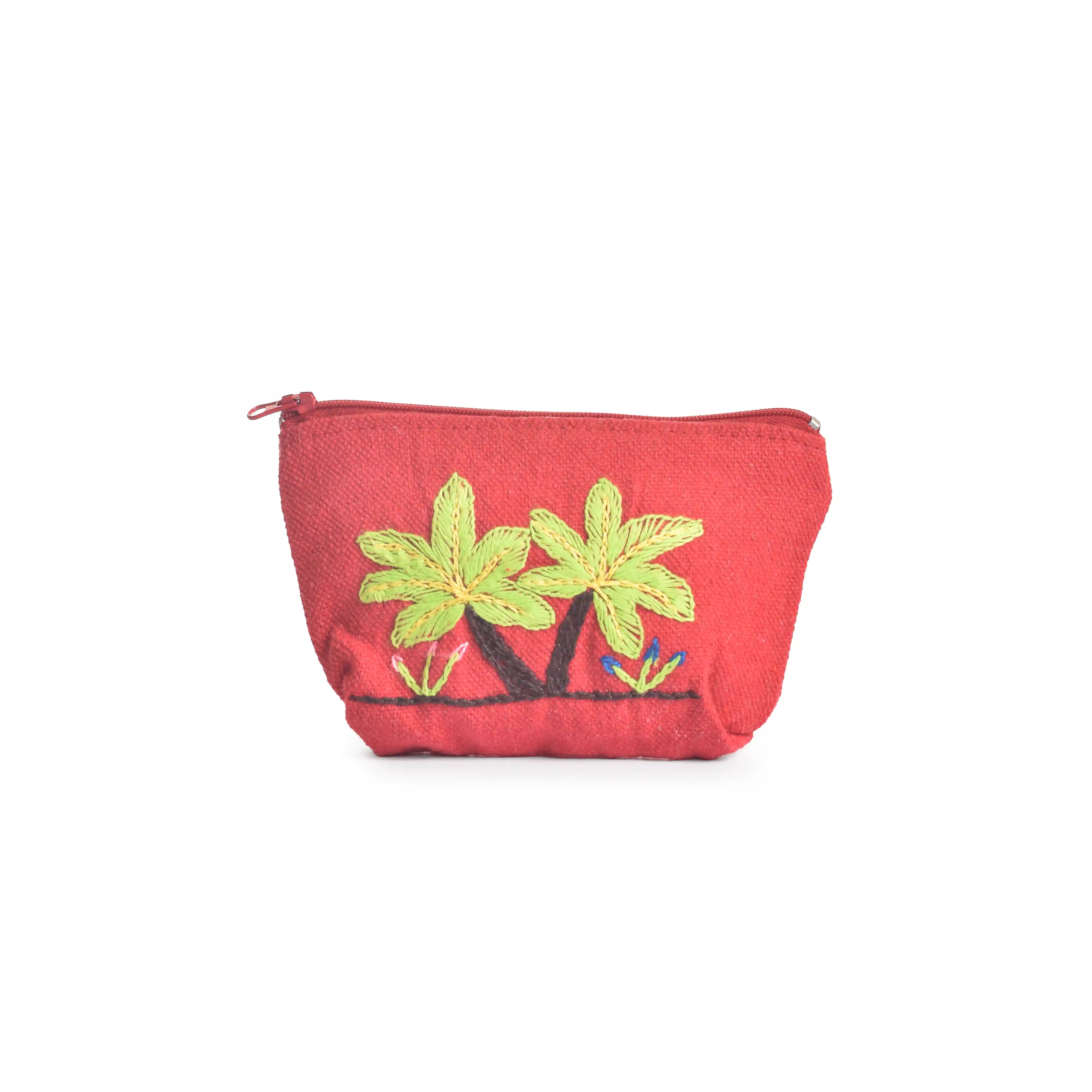 Hand Embroidered Coin Purse