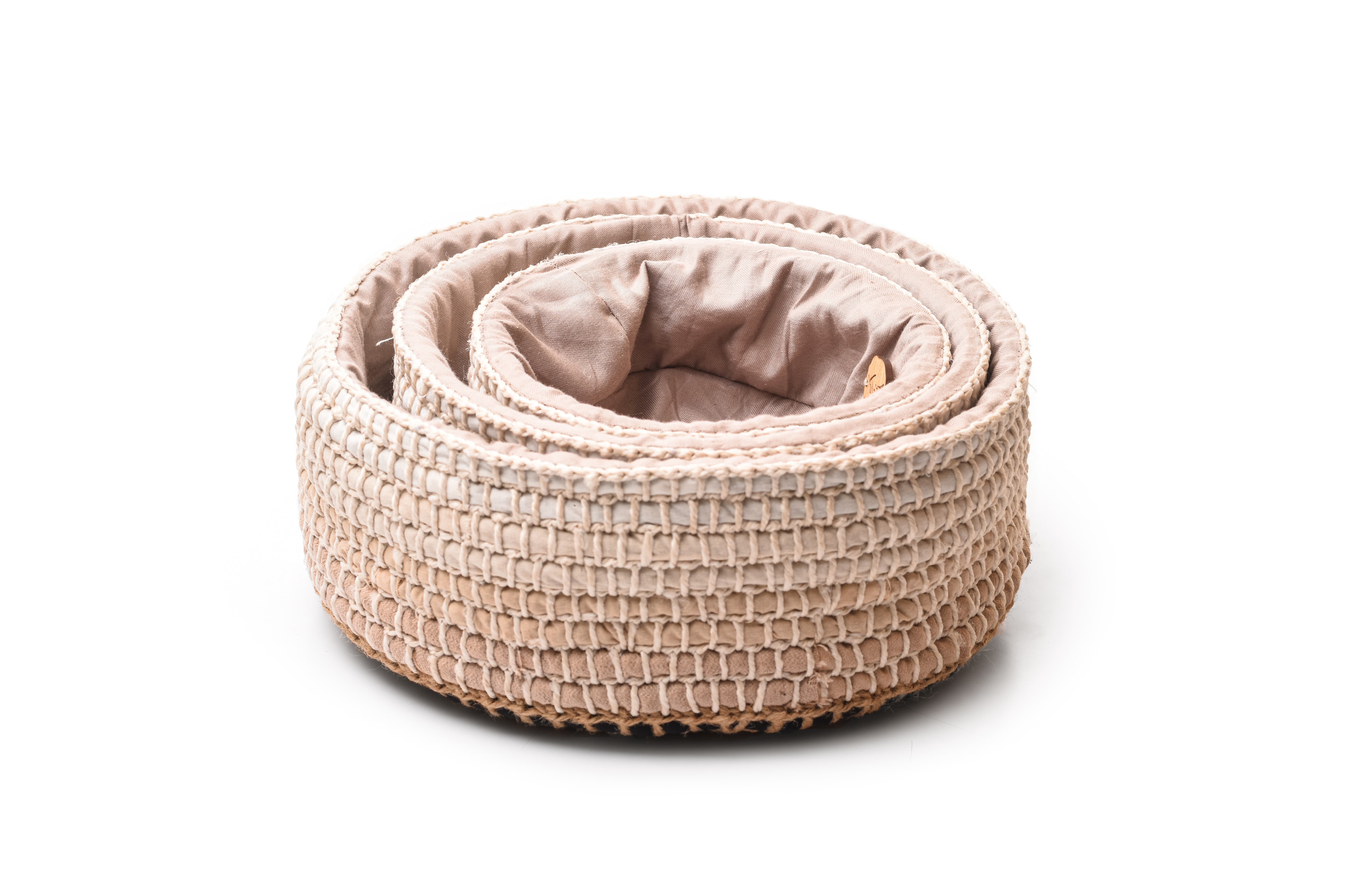 Upcycled Fabric Basket Set (3 pcs)