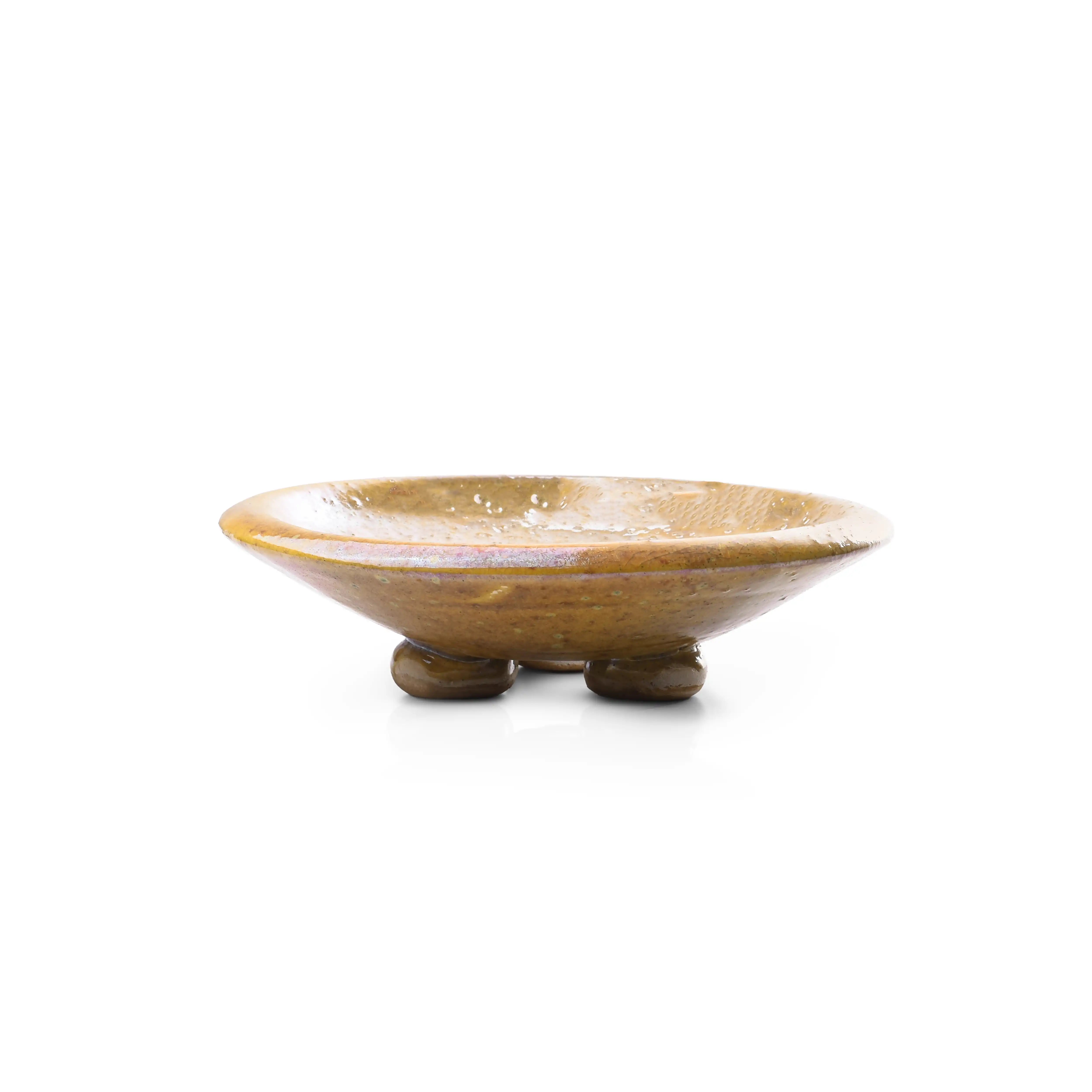 Glossy Yellow Soap Dish