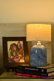 Colored Alabaster Side Lamp