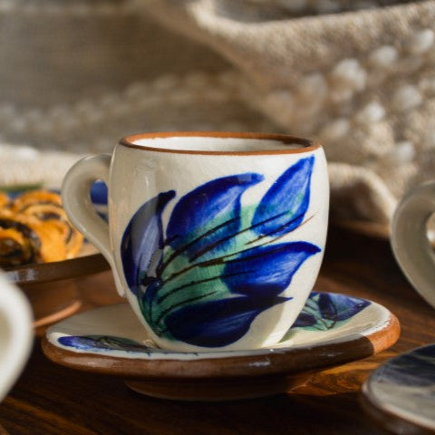 Green Leaves Coffee Cup Set