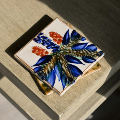Red Palm Tree Coaster