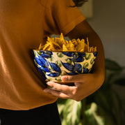 Green leaves Large Bowl