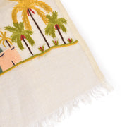 Linen Embroidered Shawl