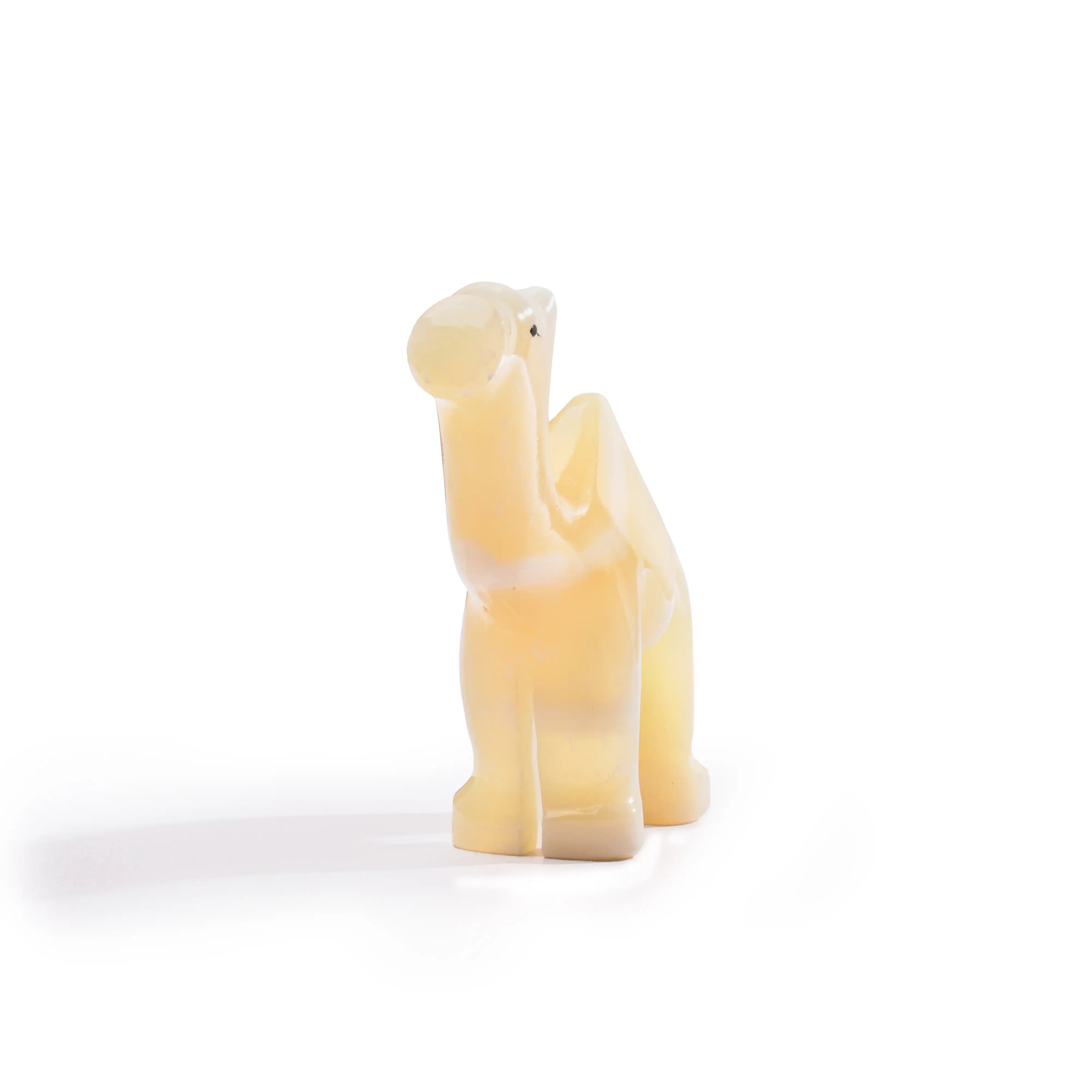 Small Camel Alabaster Figurine