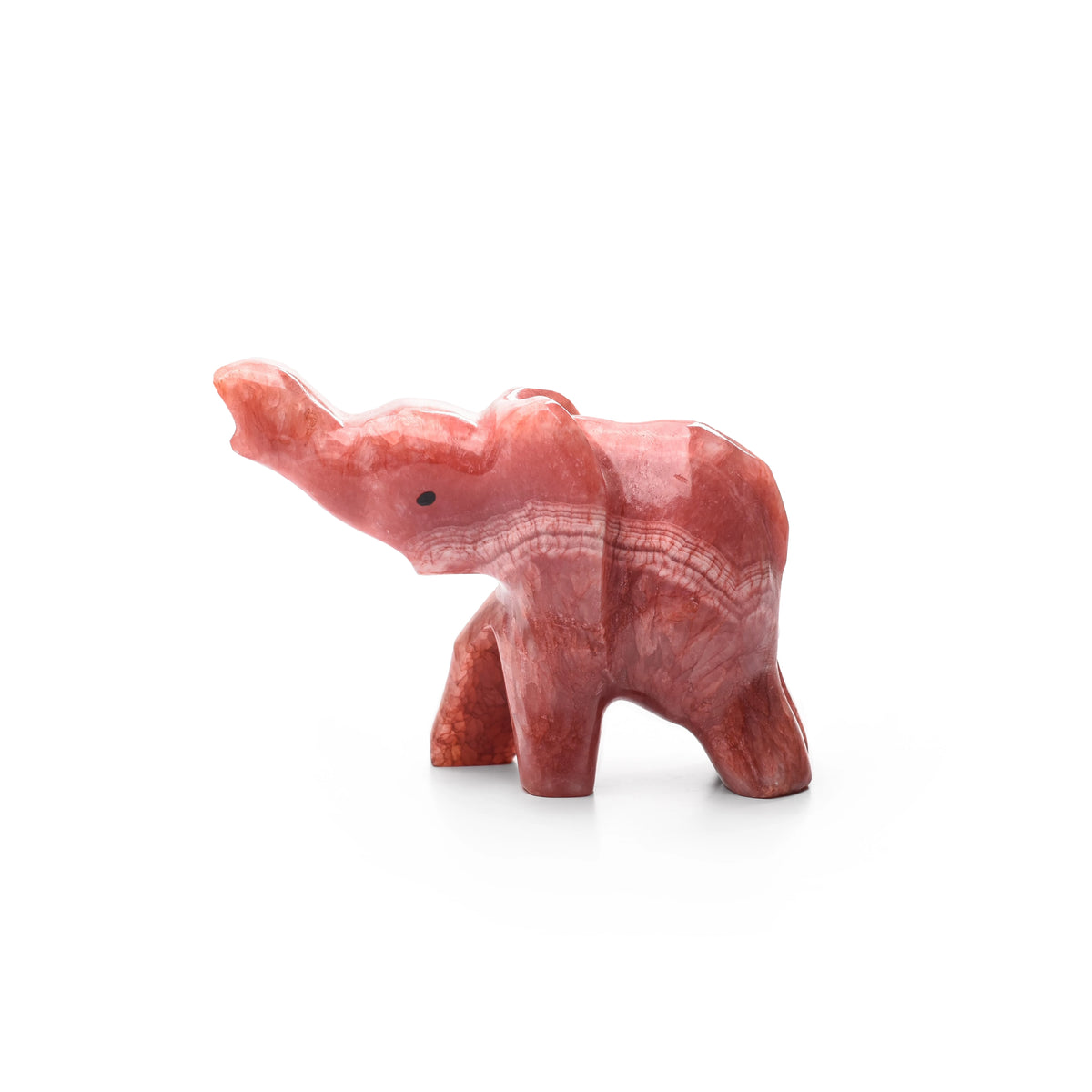 Small Elephant Colored Alabaster Figurine