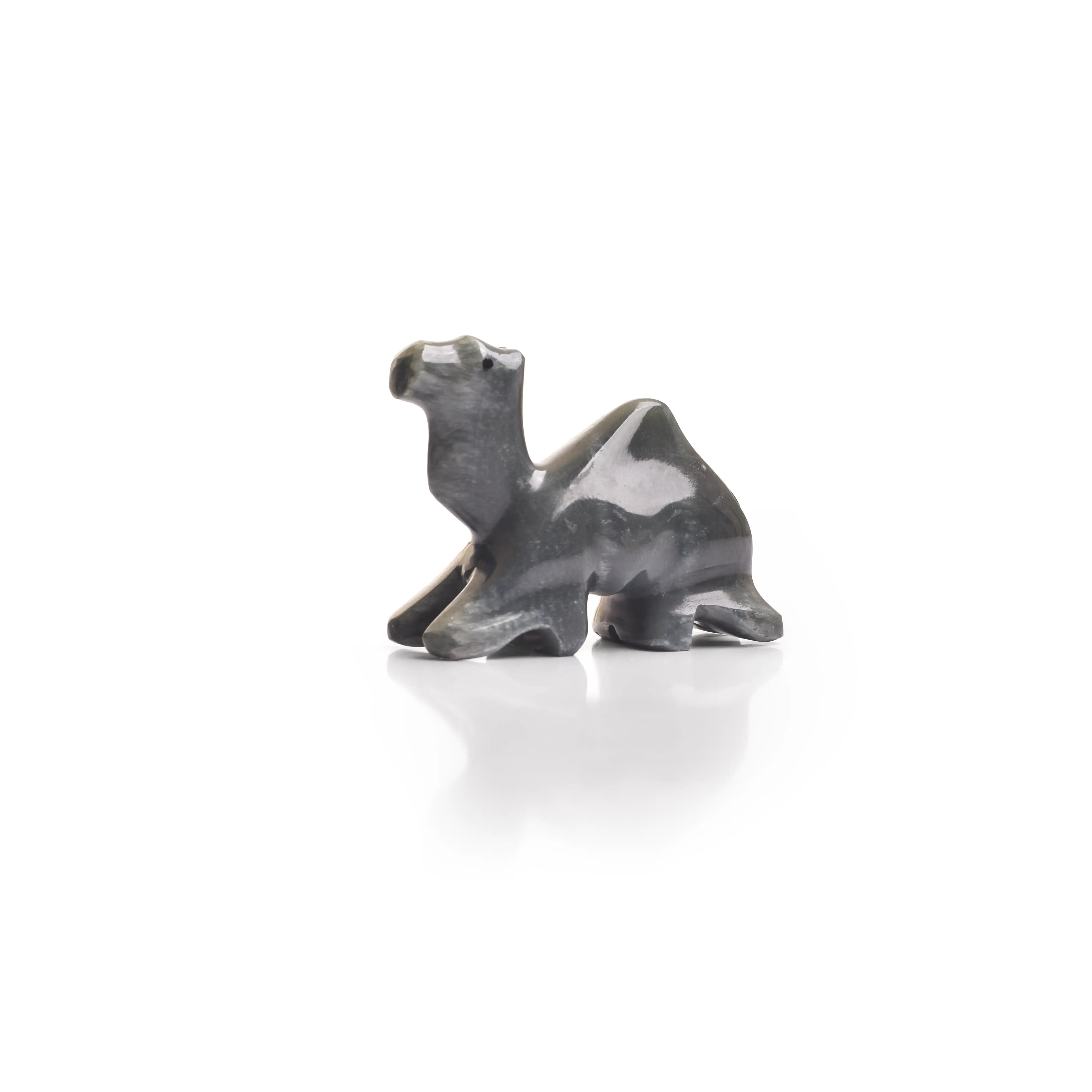 Sitting Camel Colored Alabaster Figurine