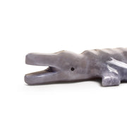 Large Turquoise Crocodile Figurine