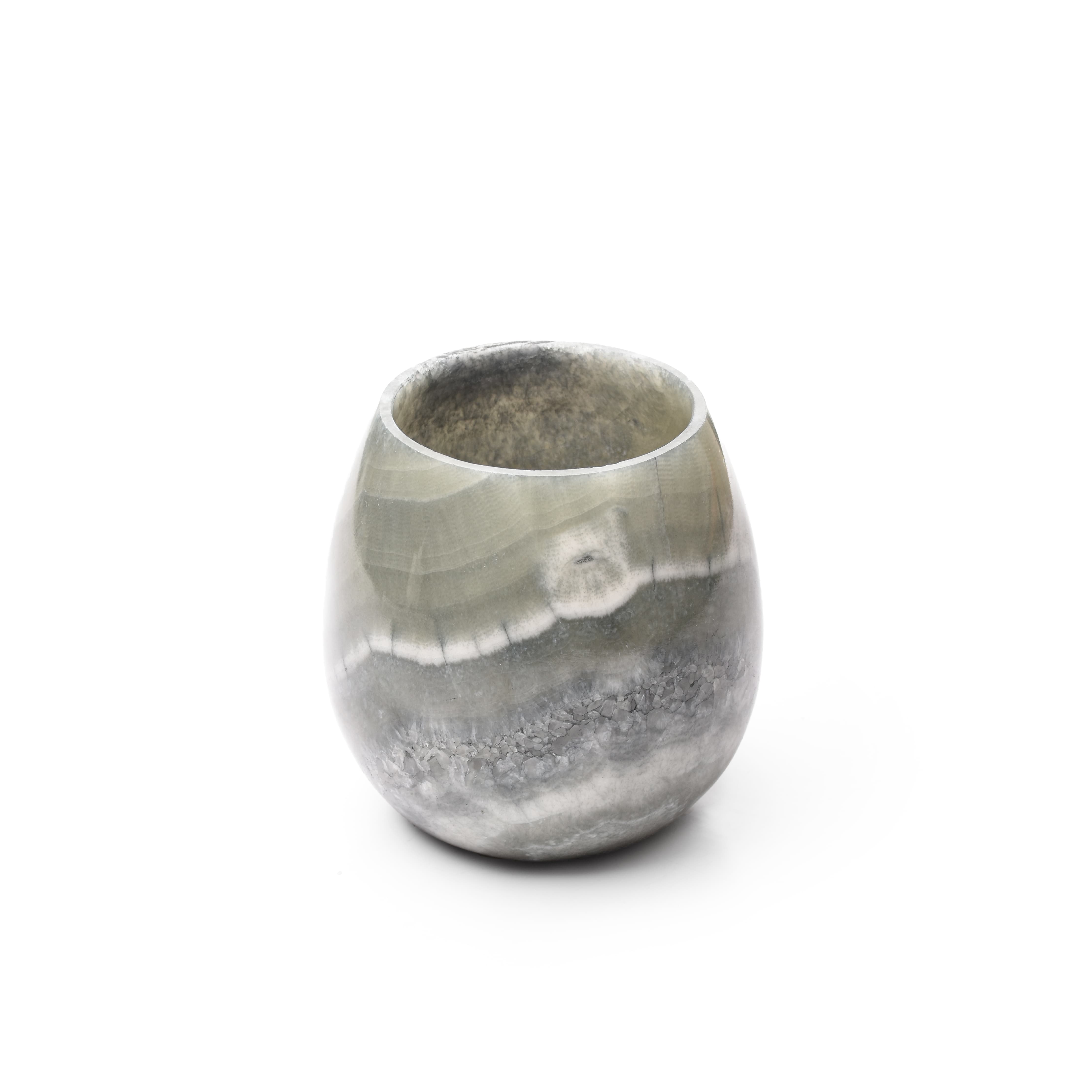 Colored Alabaster Candle Holder