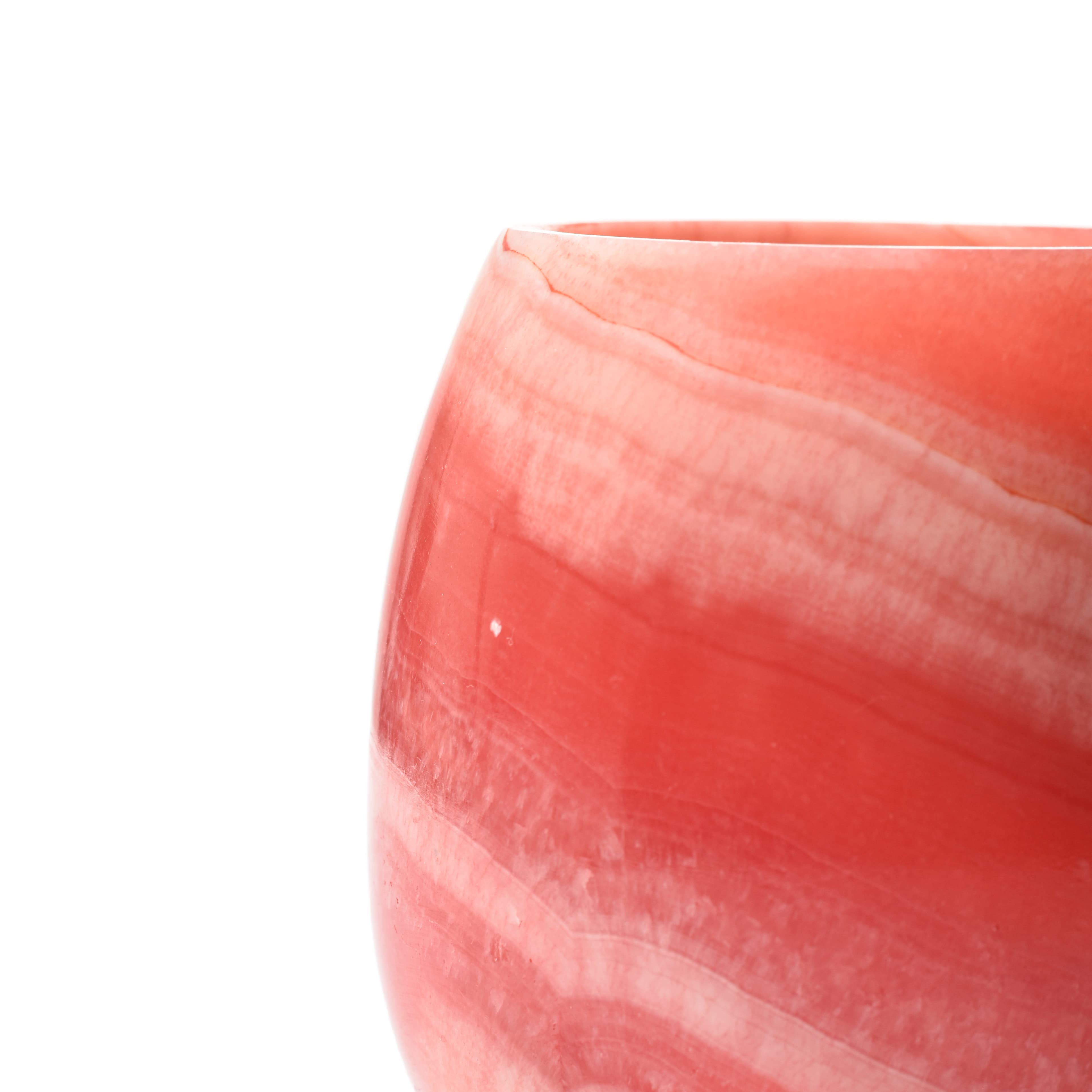 Colored Alabaster Candle Holder