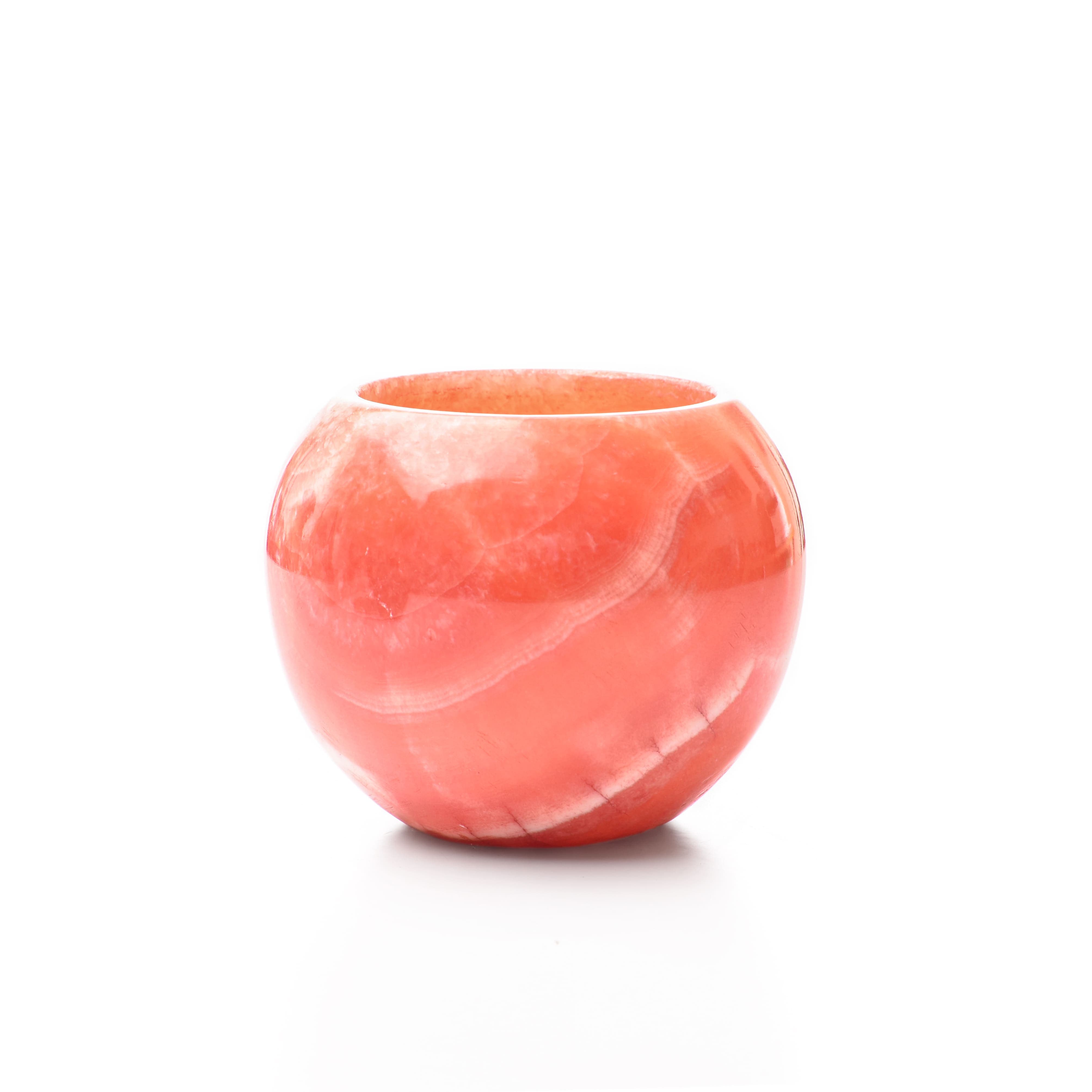 Colored Alabaster Candle Holder