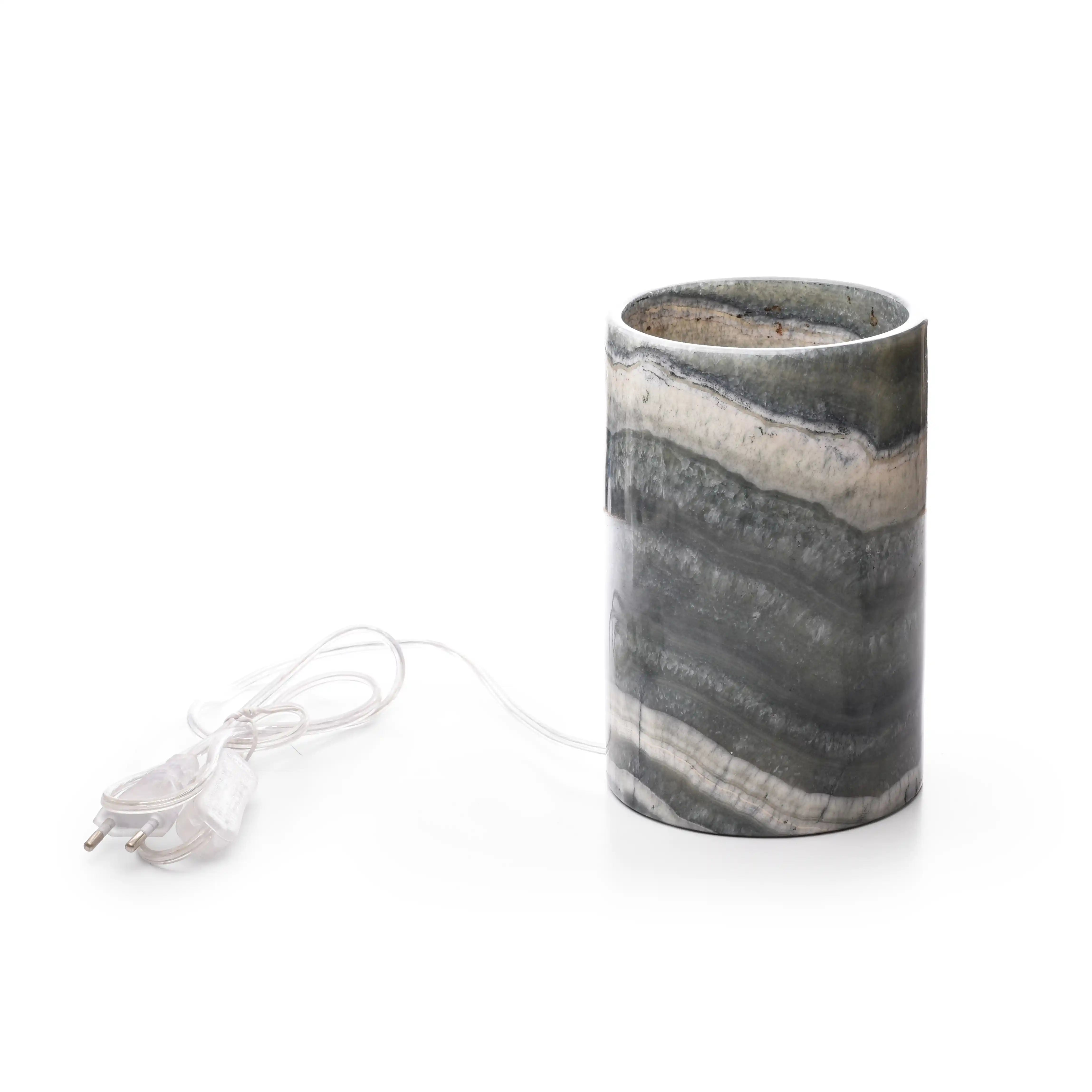 Colored Alabaster Side Lamp