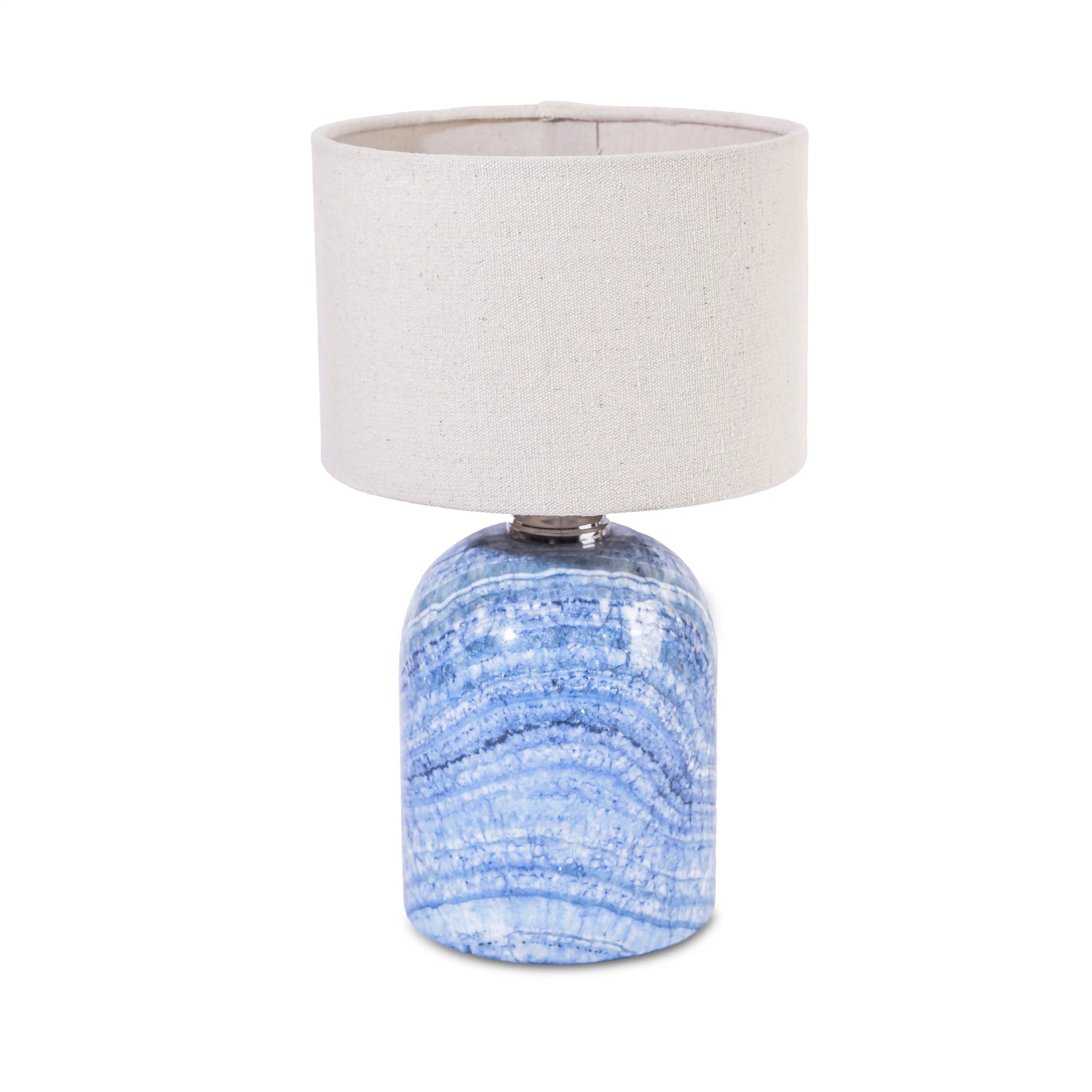 Colored Alabaster Side Lamp