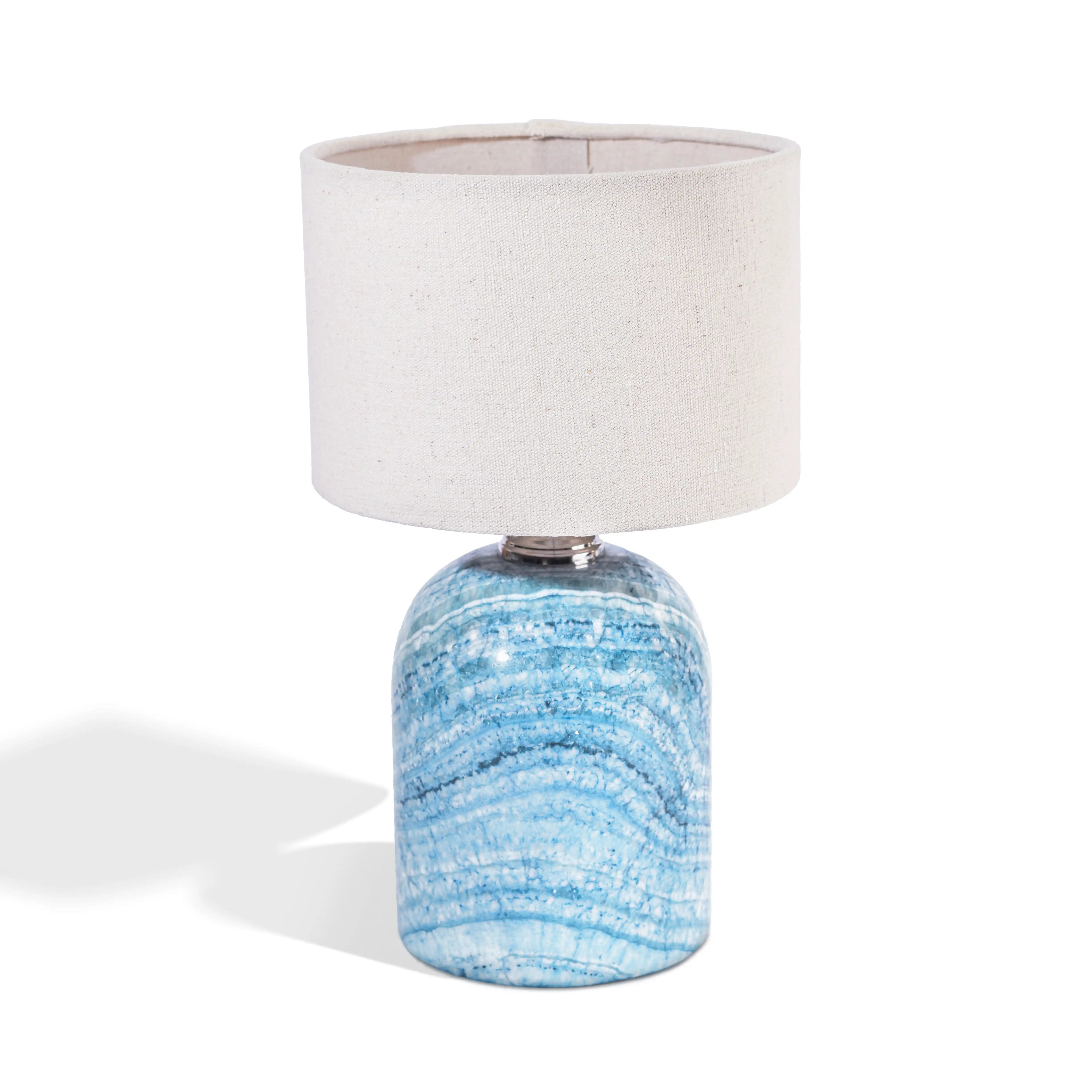 Colored Alabaster Side Lamp