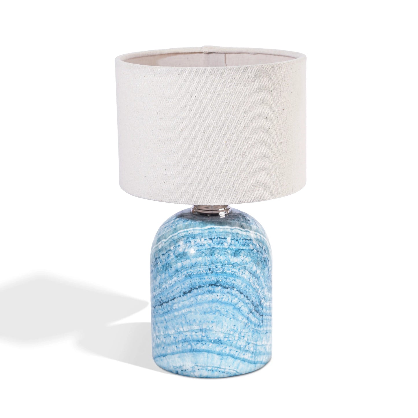 Colored Alabaster Side Lamp