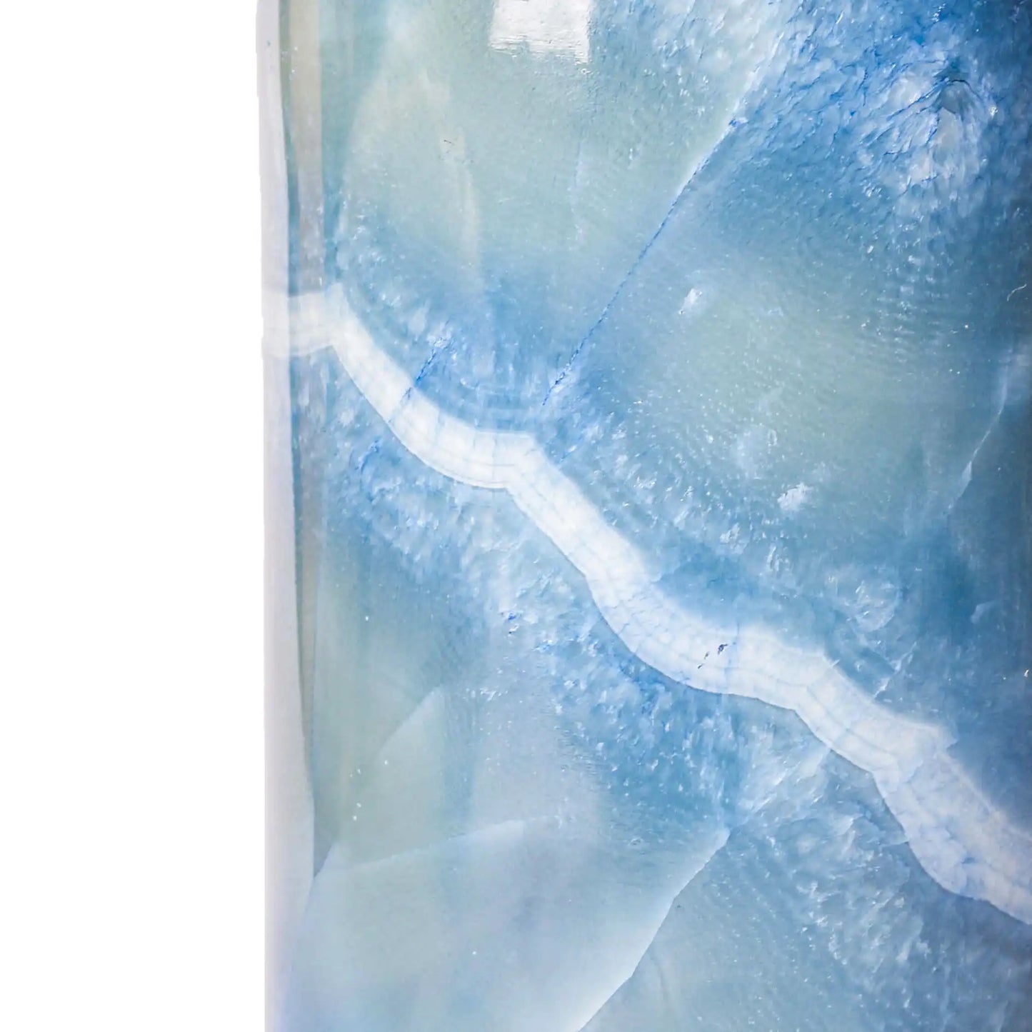 Colored Alabaster Side Lamp