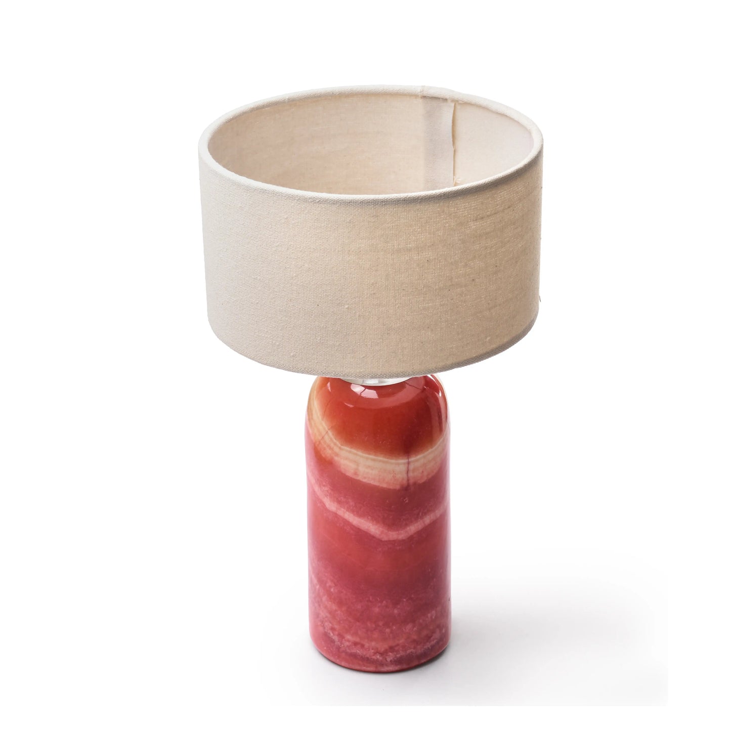 Colored Alabaster Side Lamp