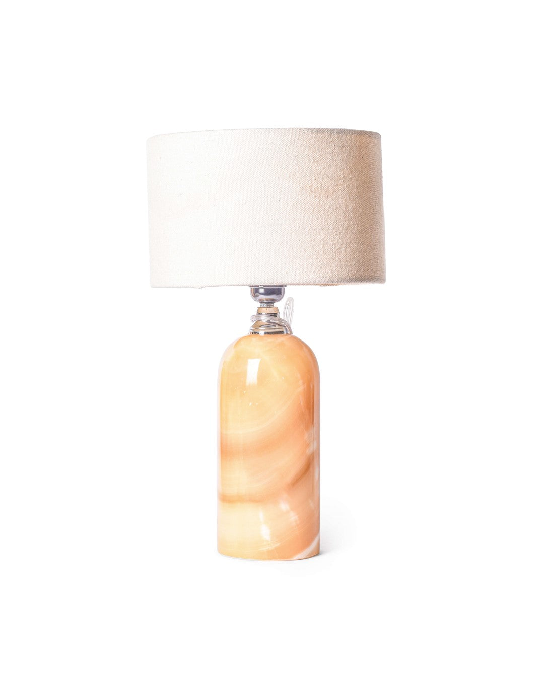 Long Alabaster Side Lamp