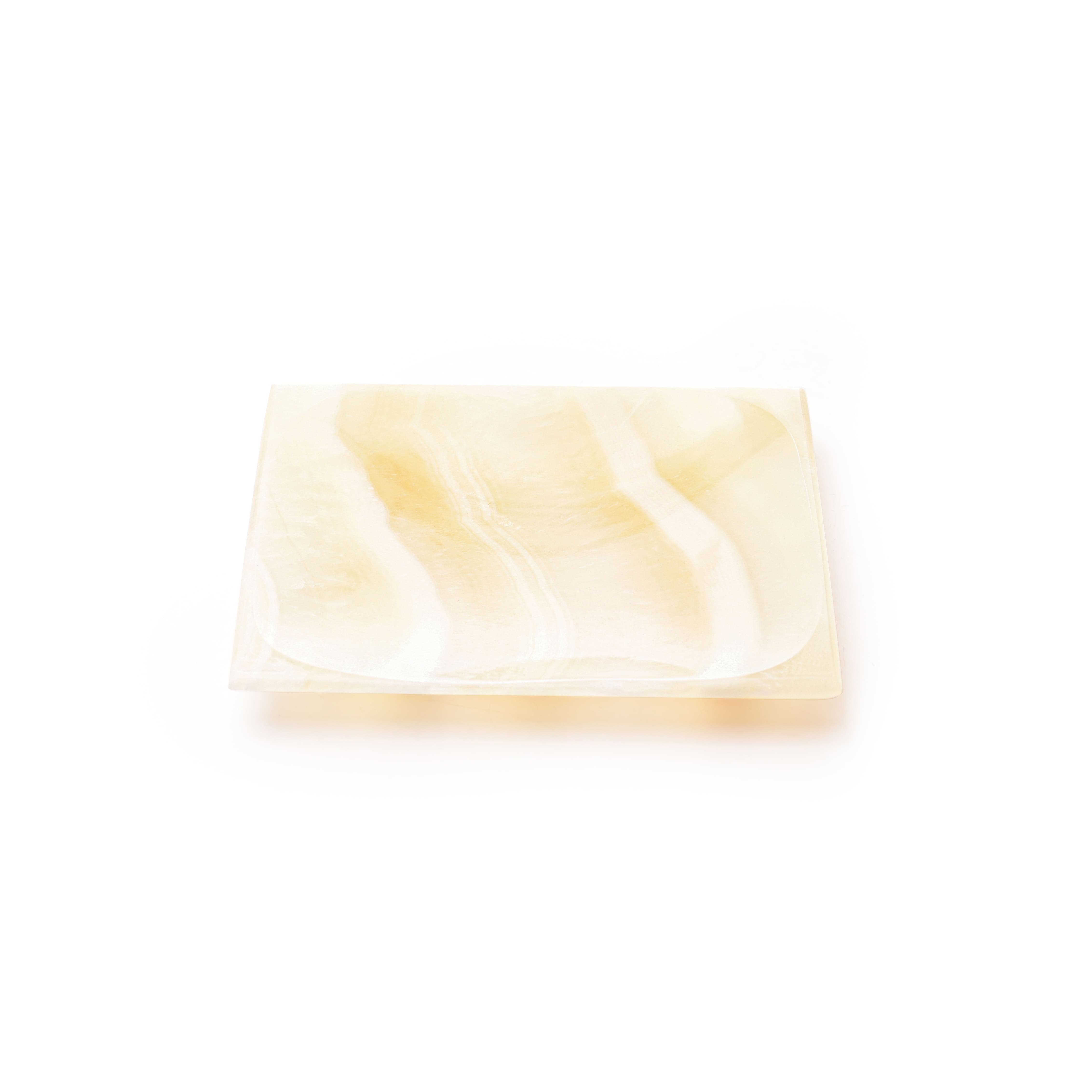 Square Alabaster Small Plate