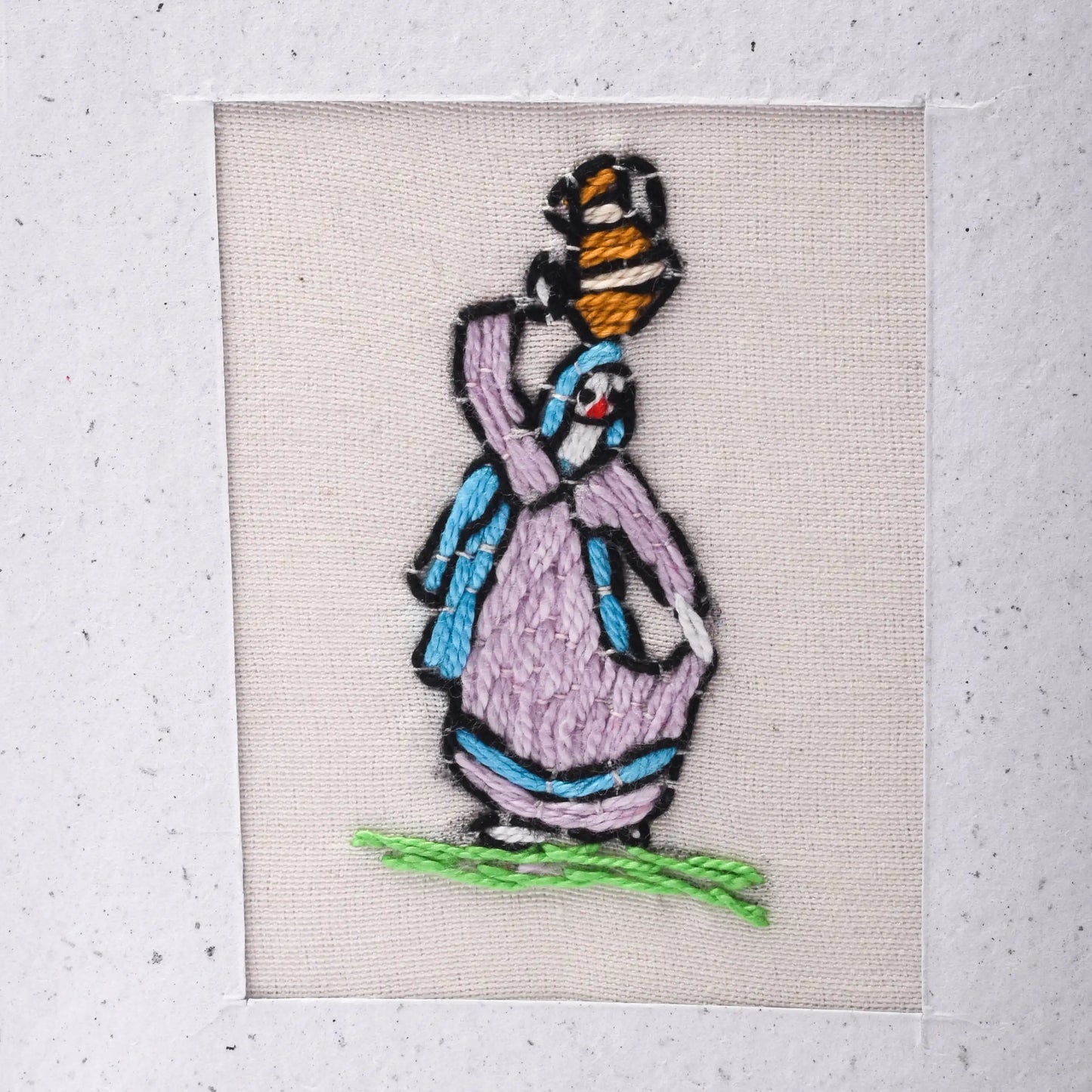 Rural Embroidered Card