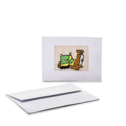 Recycled Paper Embroidered Card