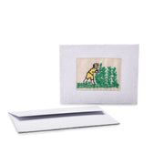 Recycled Paper Embroidered Card