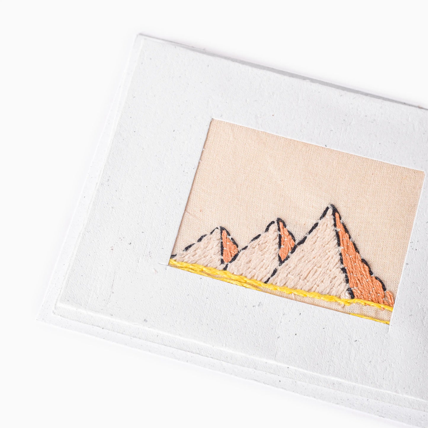 Embroidered Pyramids Card