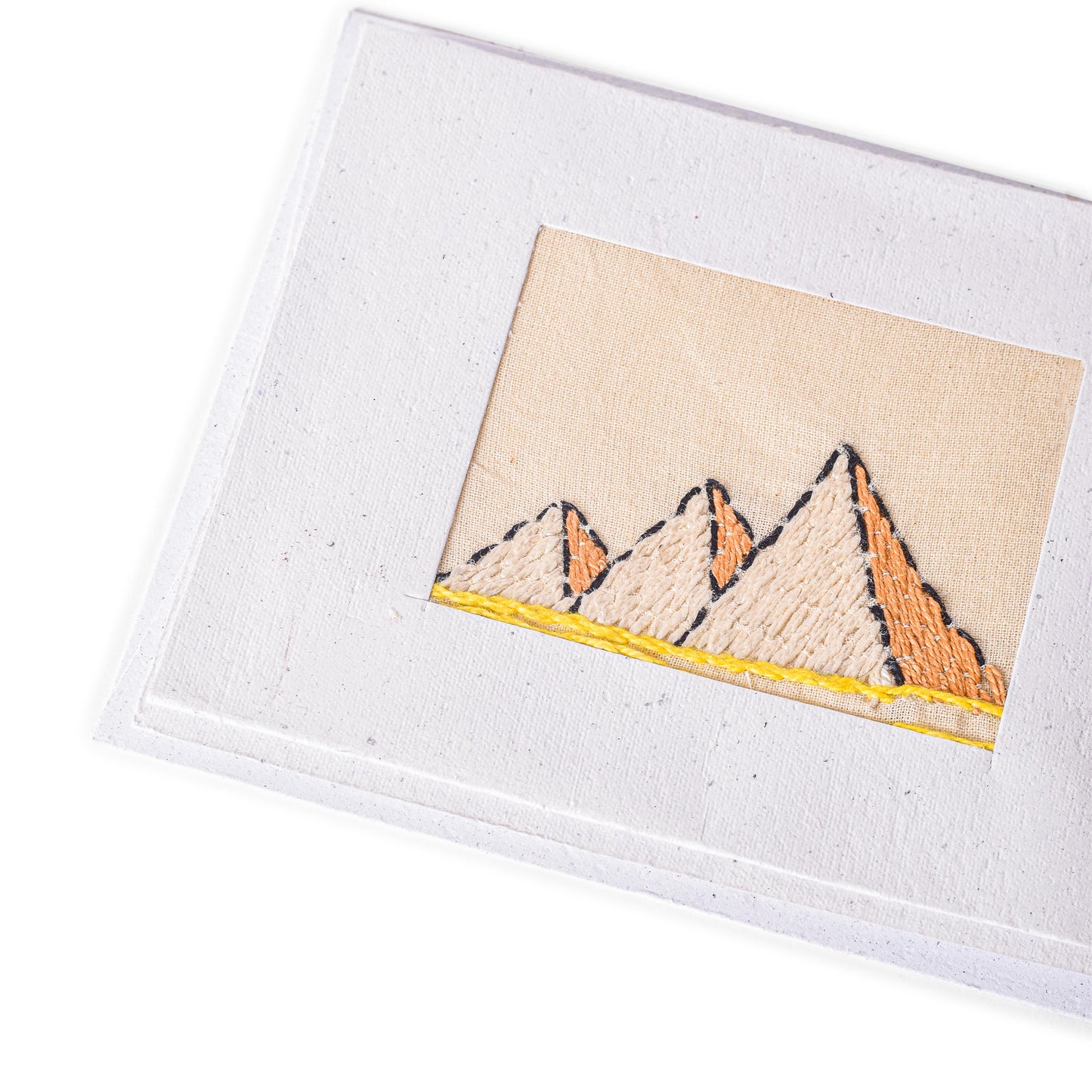 Embroidered Pyramids Card