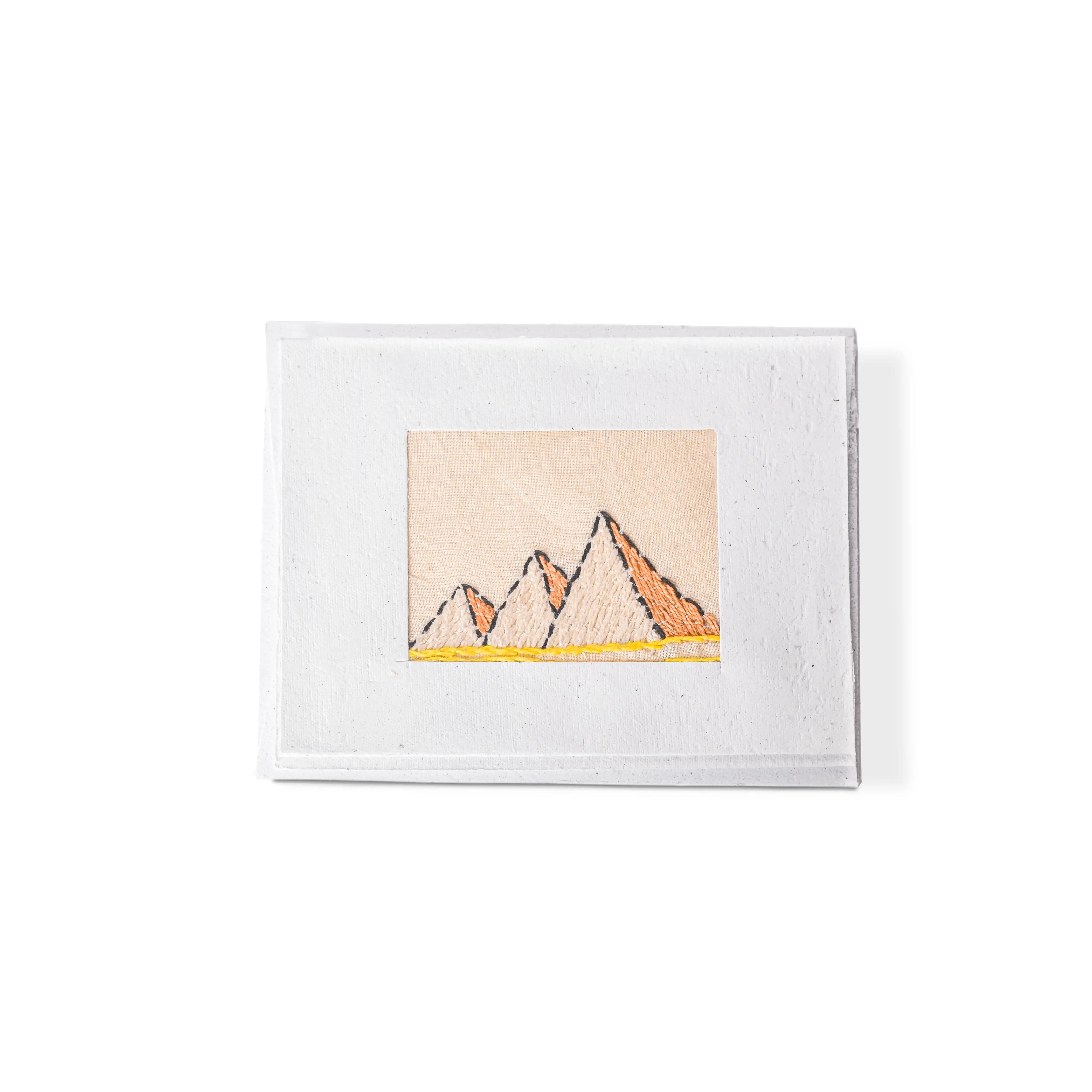 Embroidered Pyramids Card