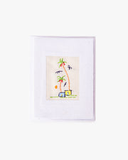 Embroidered Palm Tree Card