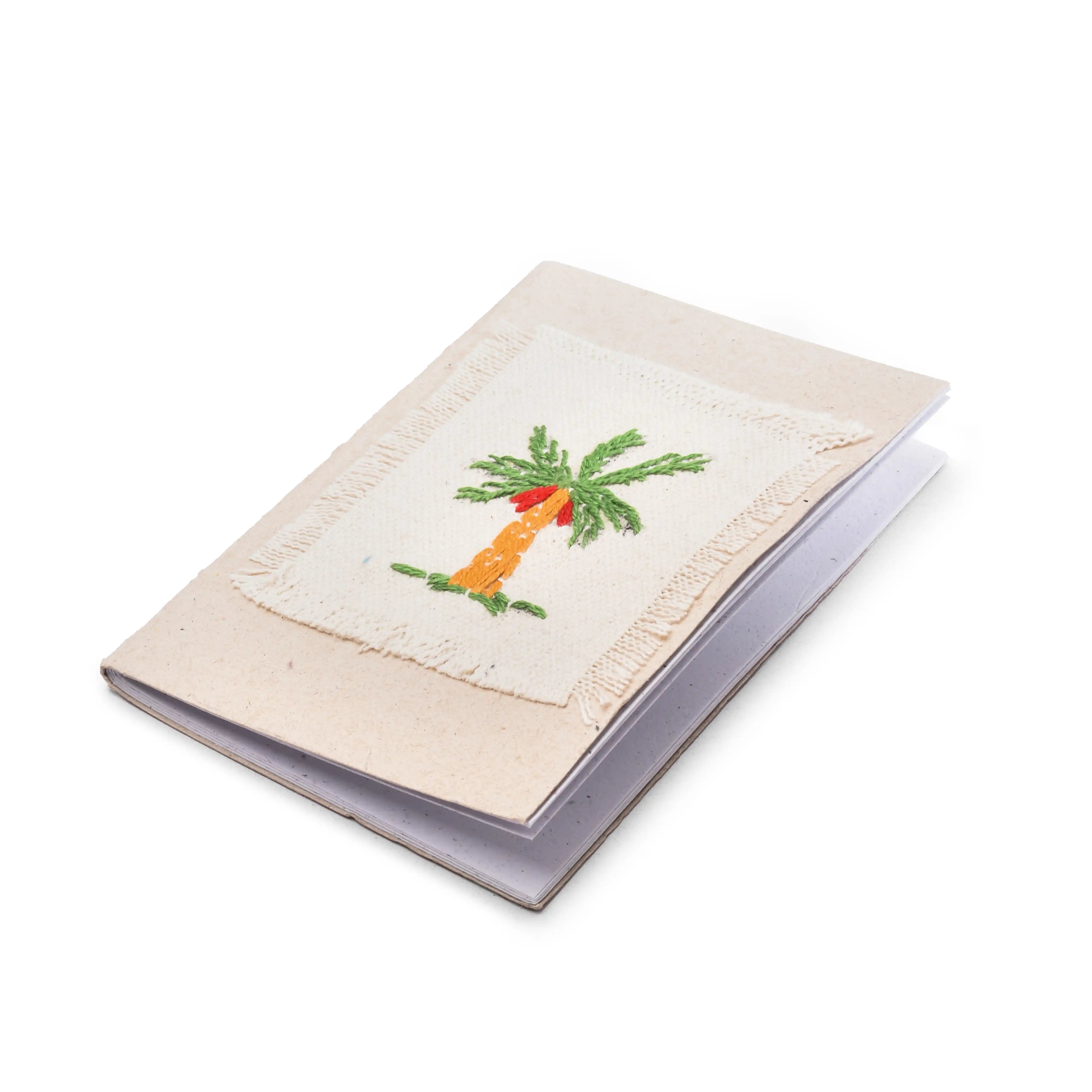 Recycled Palms Embroidery Notebook 15*10