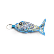 Fish Keychain With Color Blue