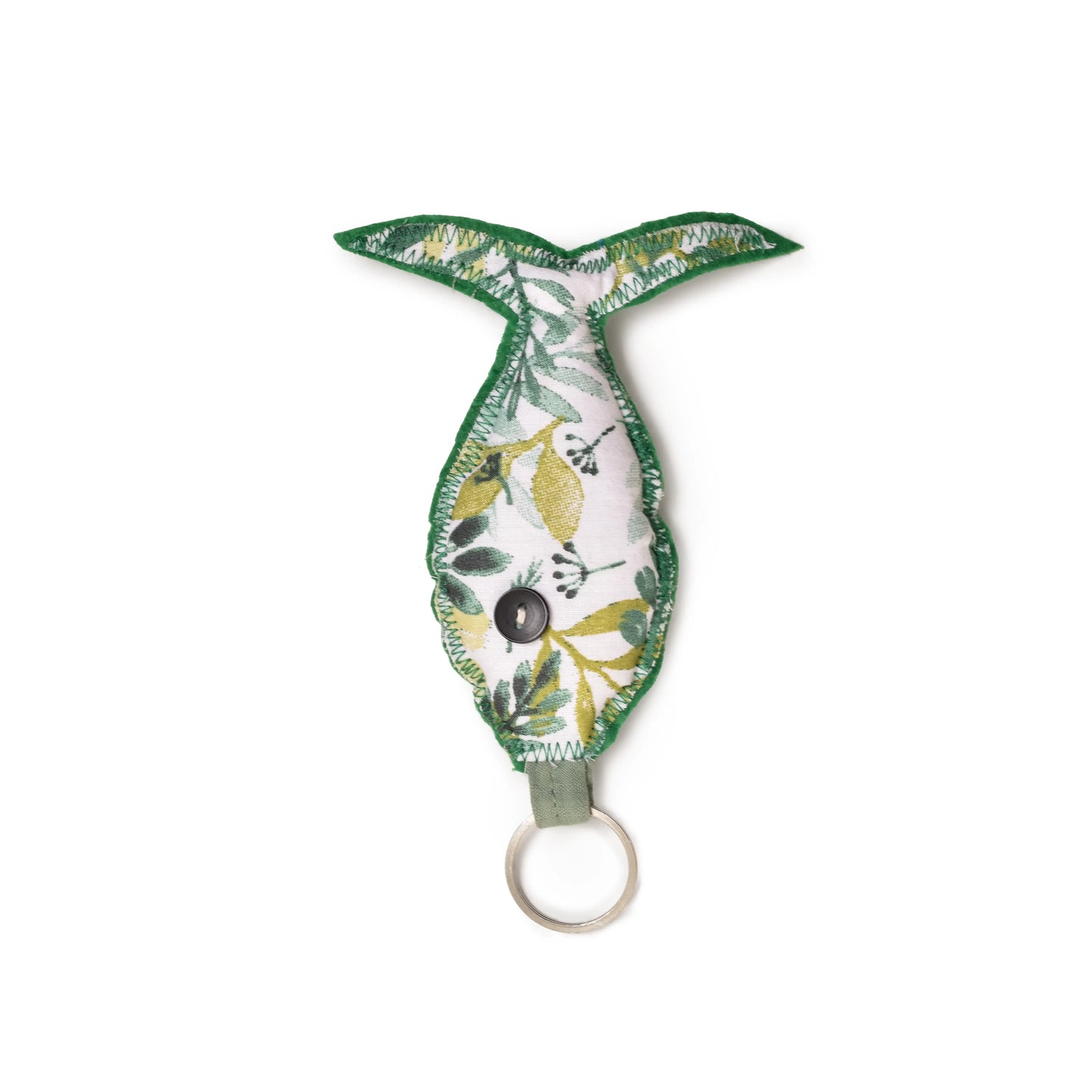 Fish Keychain With Color Green