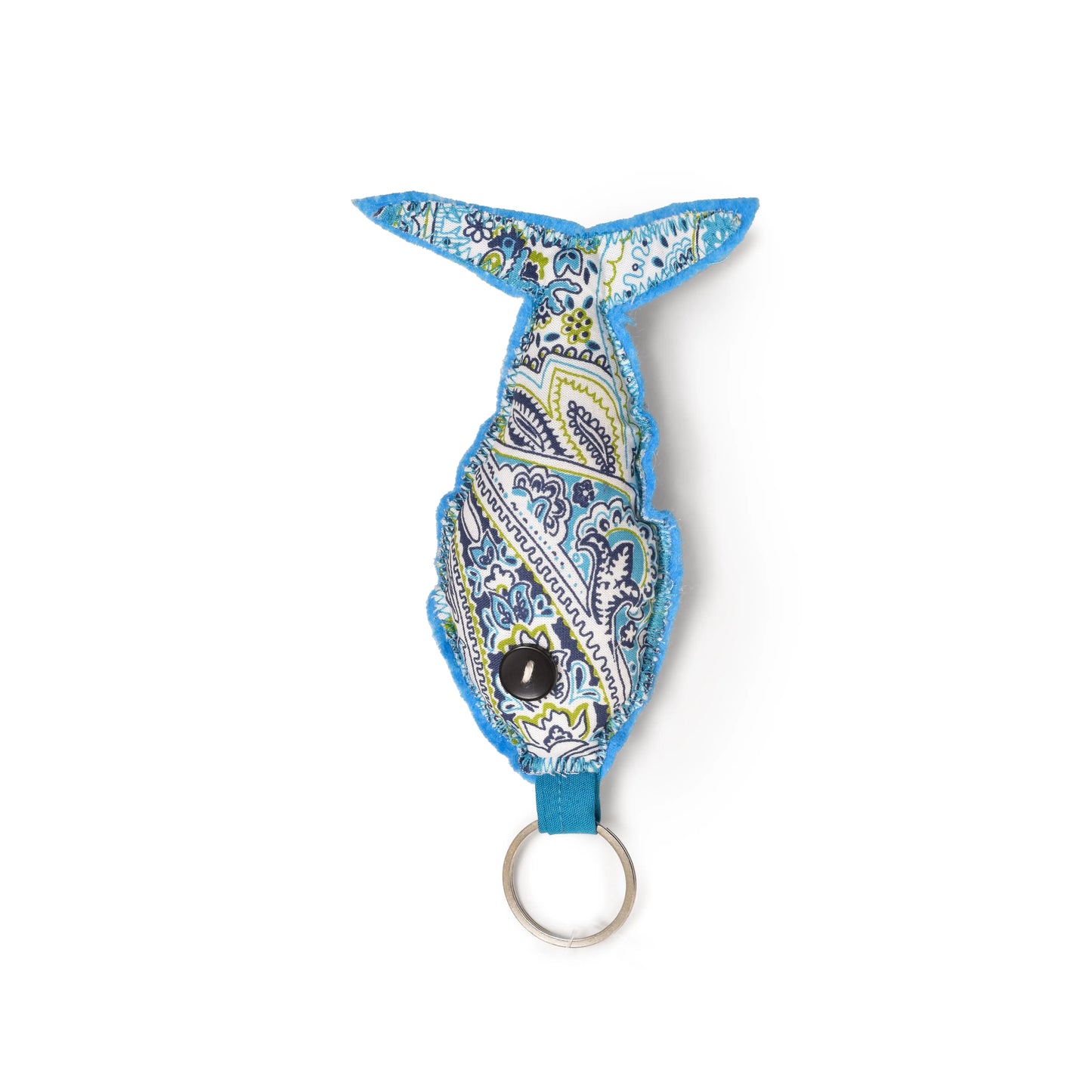 Fish Keychain With Color Blue
