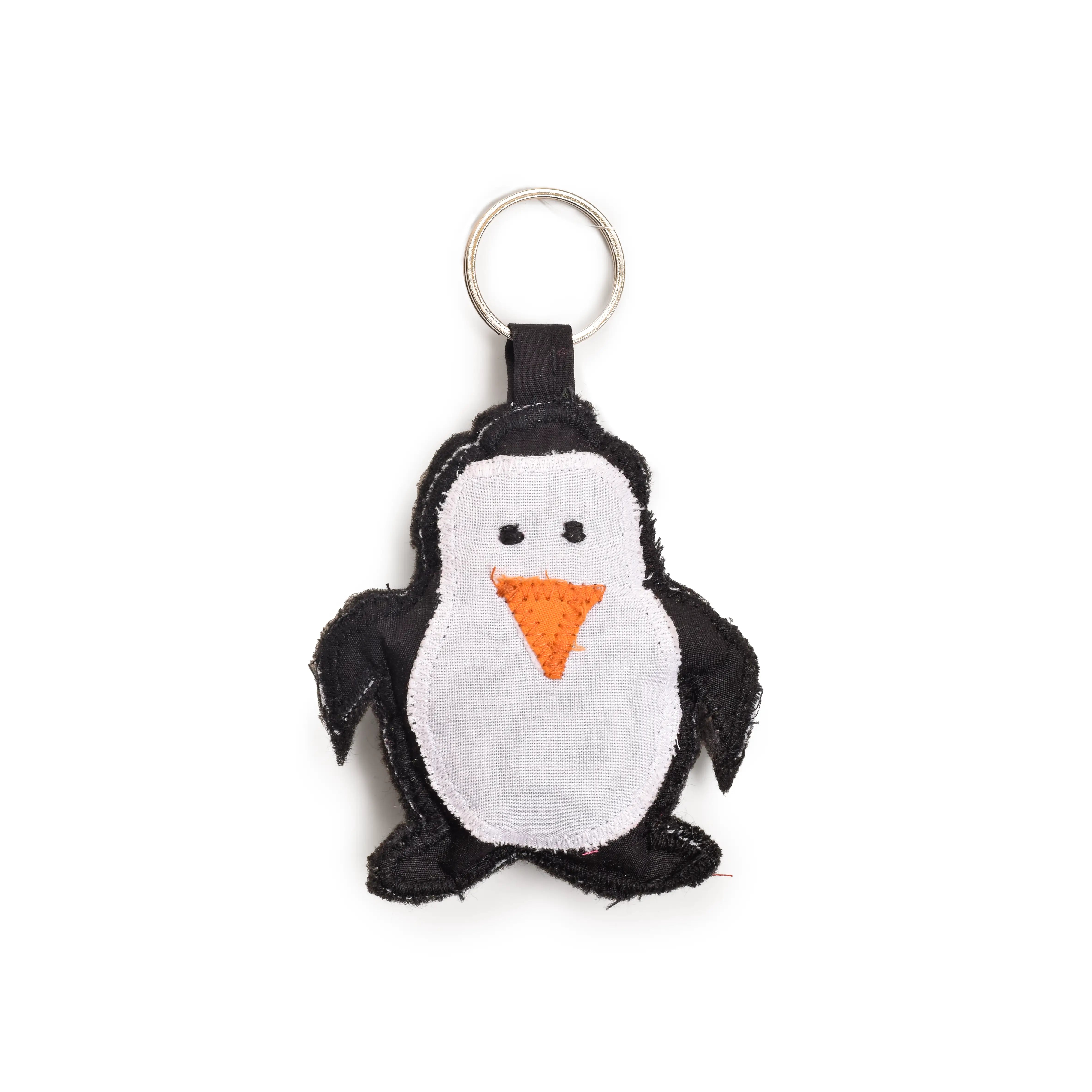 Fabric Penguin Keychain