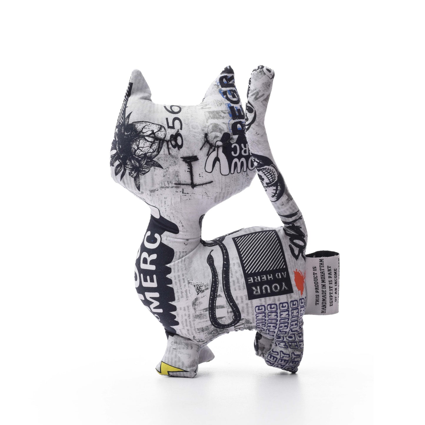 Recycled Stuffed Cat