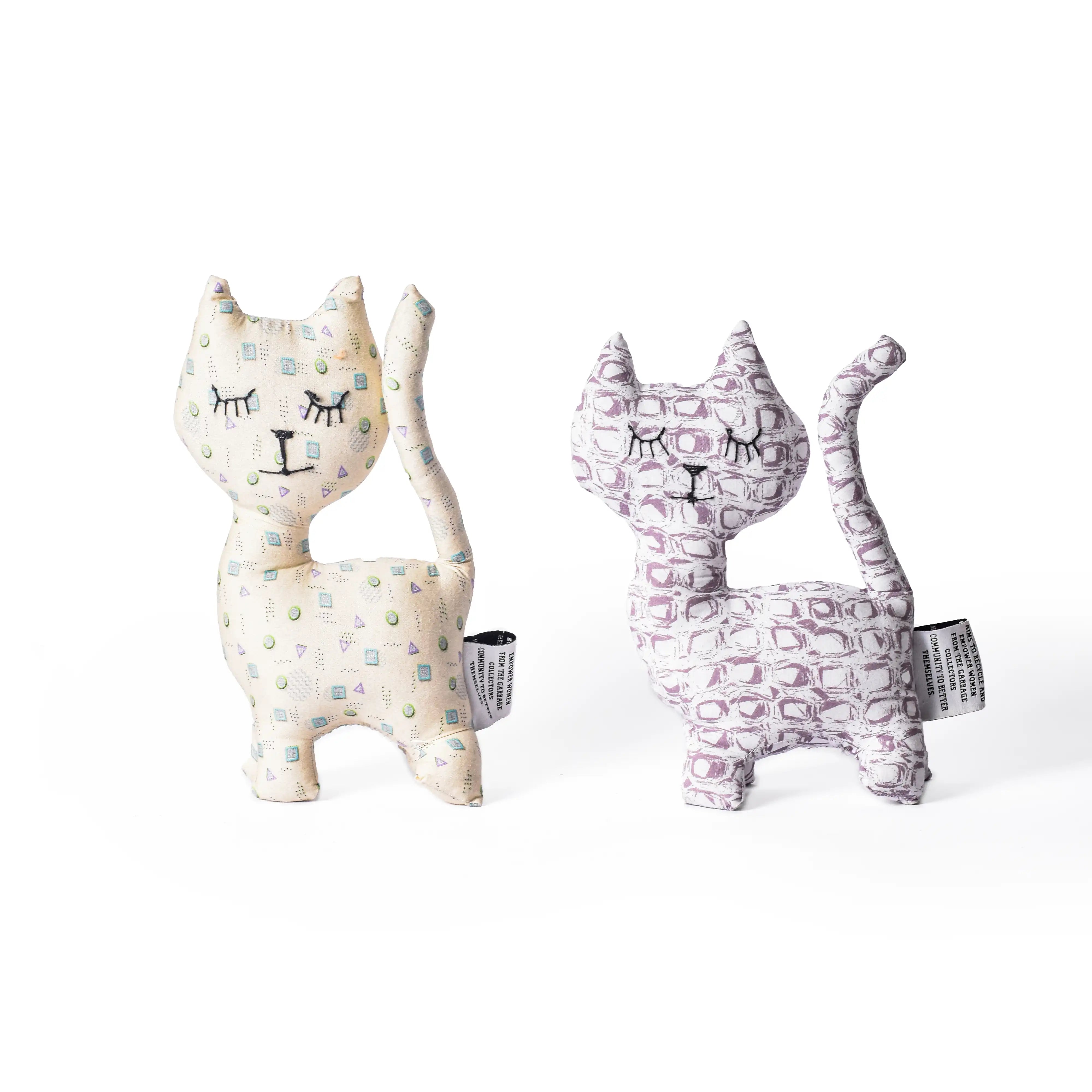 Recycled Stuffed Cat