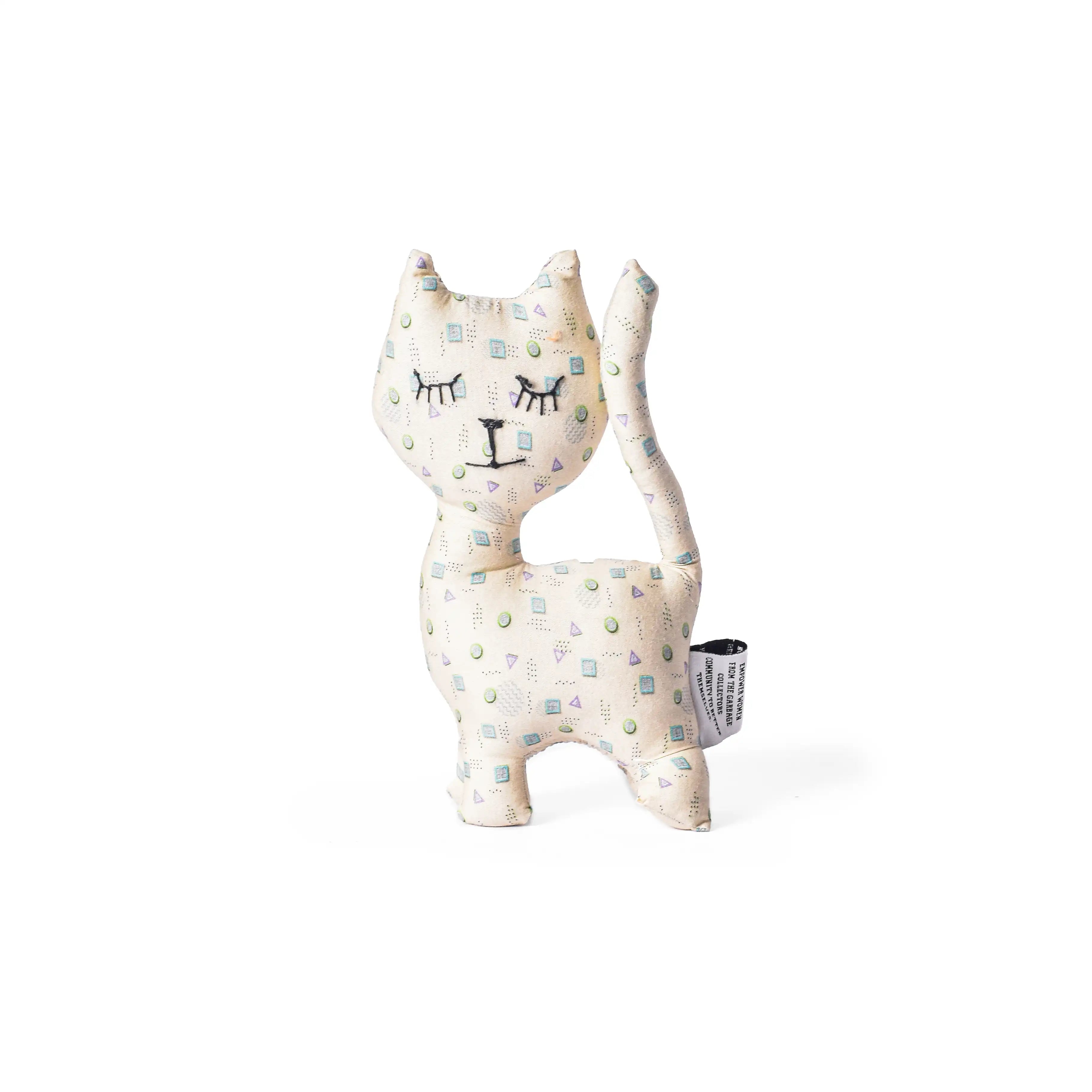 Recycled Stuffed Cat