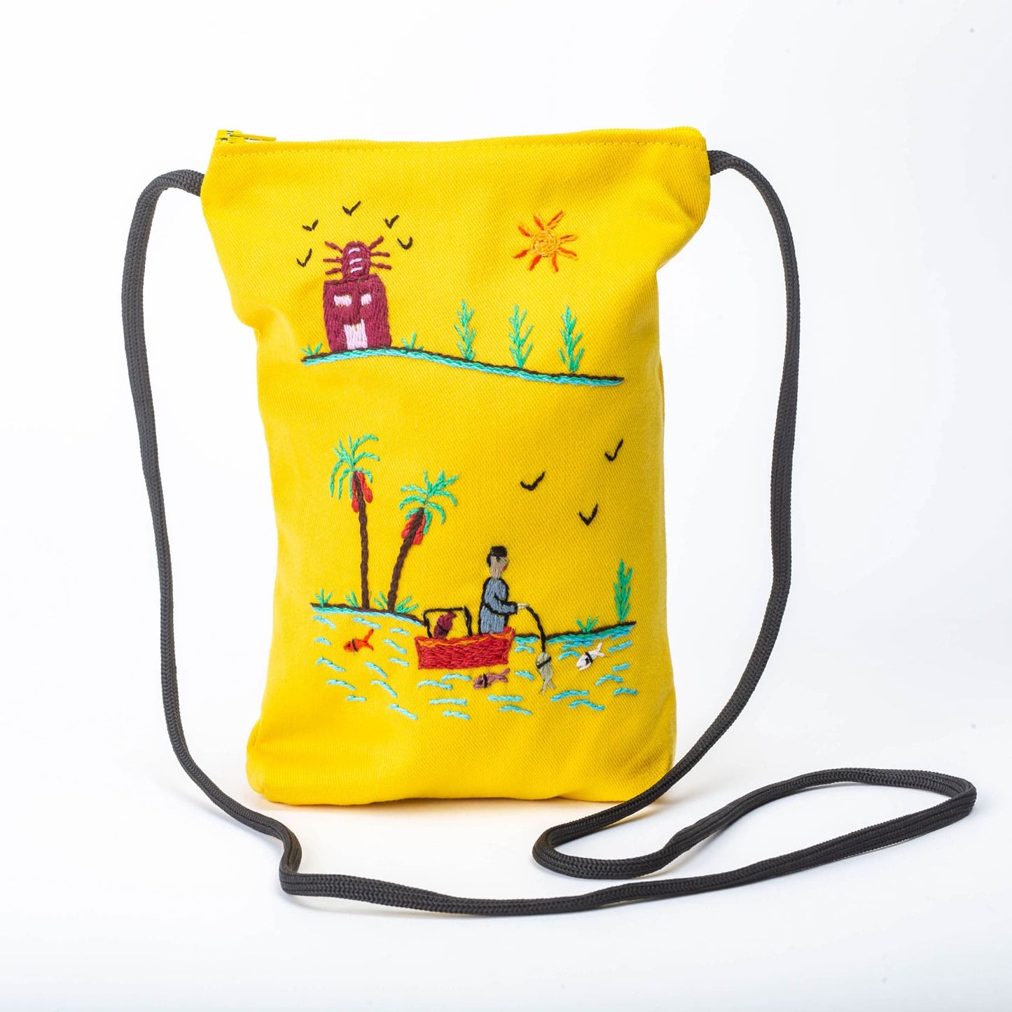 Rural Embroidered Cross Bag