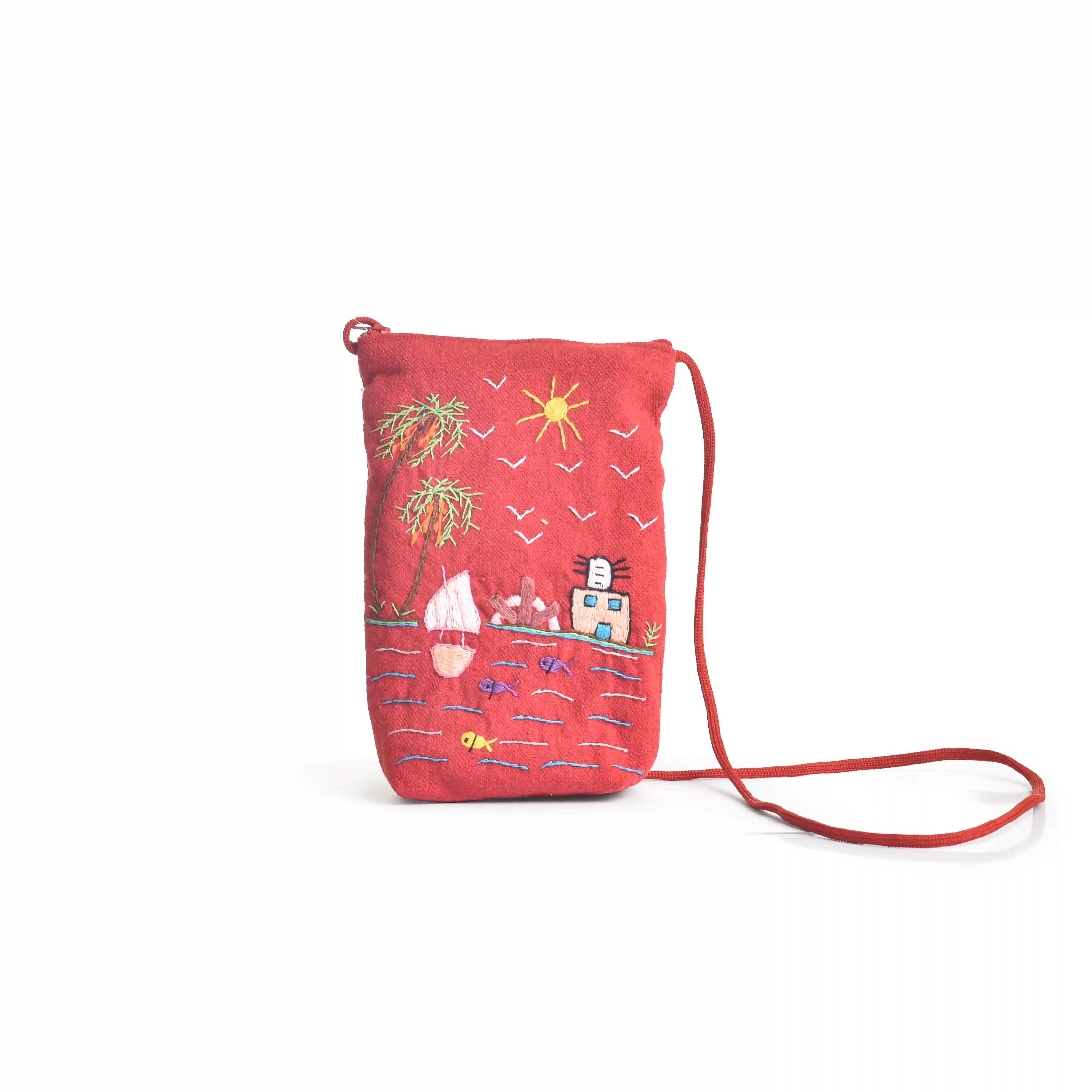 Rural Embroidered Cross Bag