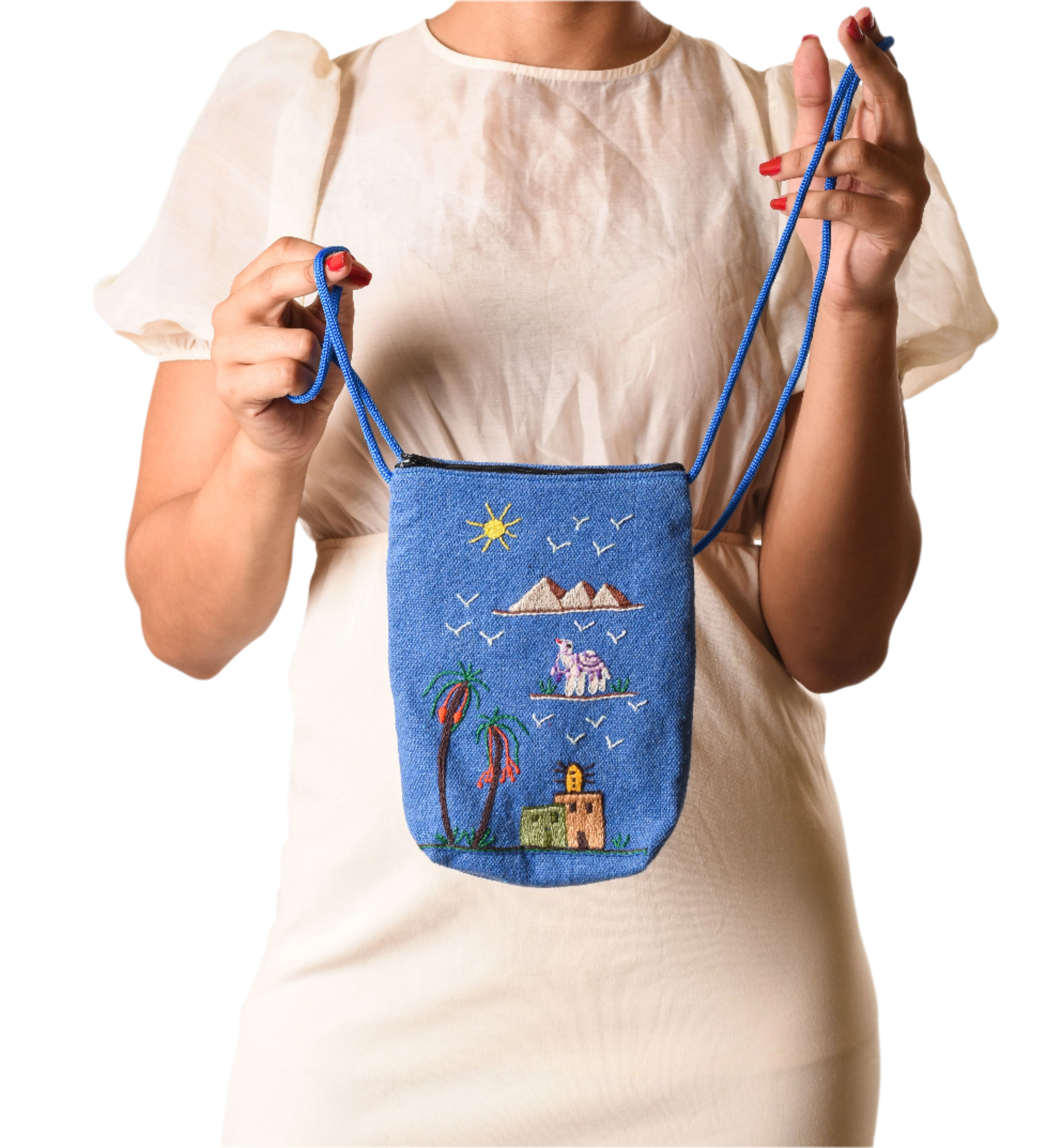 Rural Embroidered Cross Bag