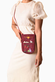 Rural Embroidered Cross Bag